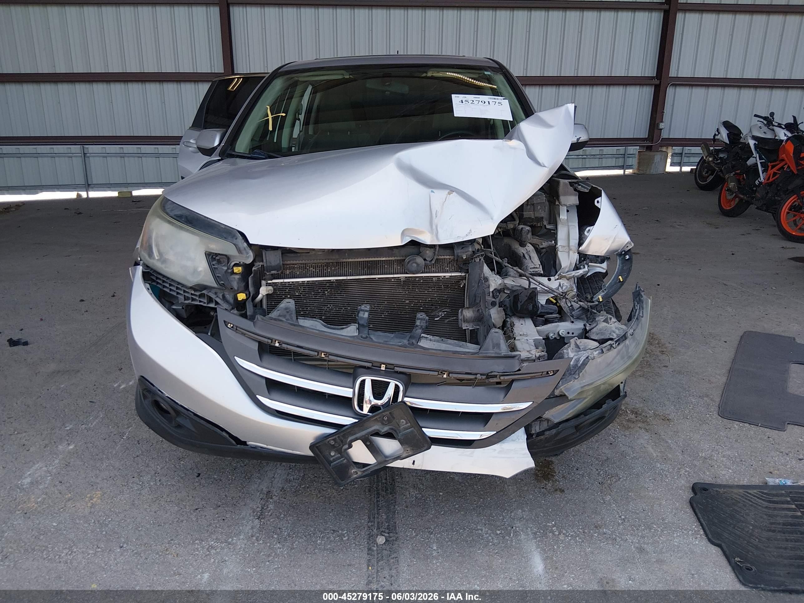 2012 Honda Cr-v Ex Silver vin: 5J6RM4H57CL059109