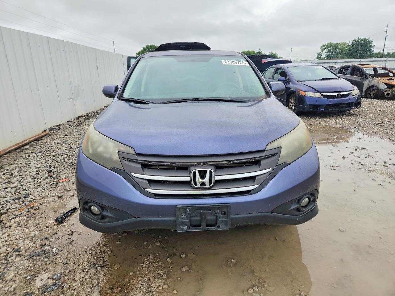 2012 Honda Cr-v Ex Blue vin: 5J6RM4H57CL075407
