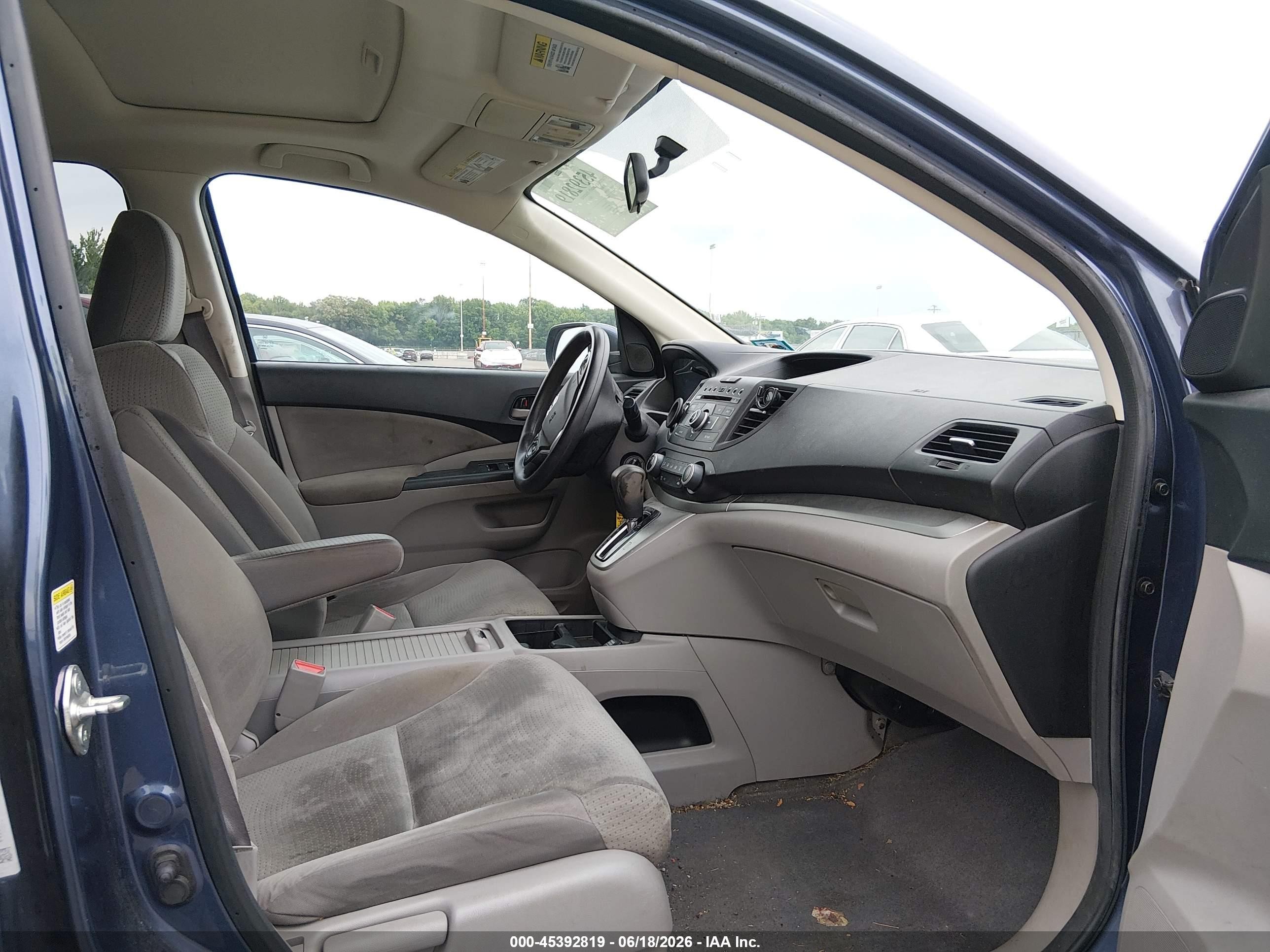 2012 Honda Cr-v Ex Синий vin: 5J6RM4H57CL079599
