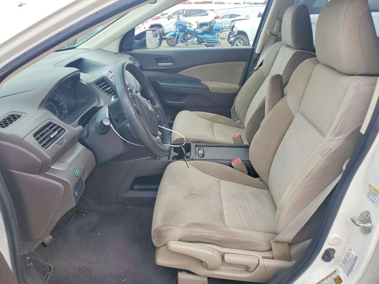 2013 Honda Cr-v Ex White vin: 5J6RM4H57DL009344