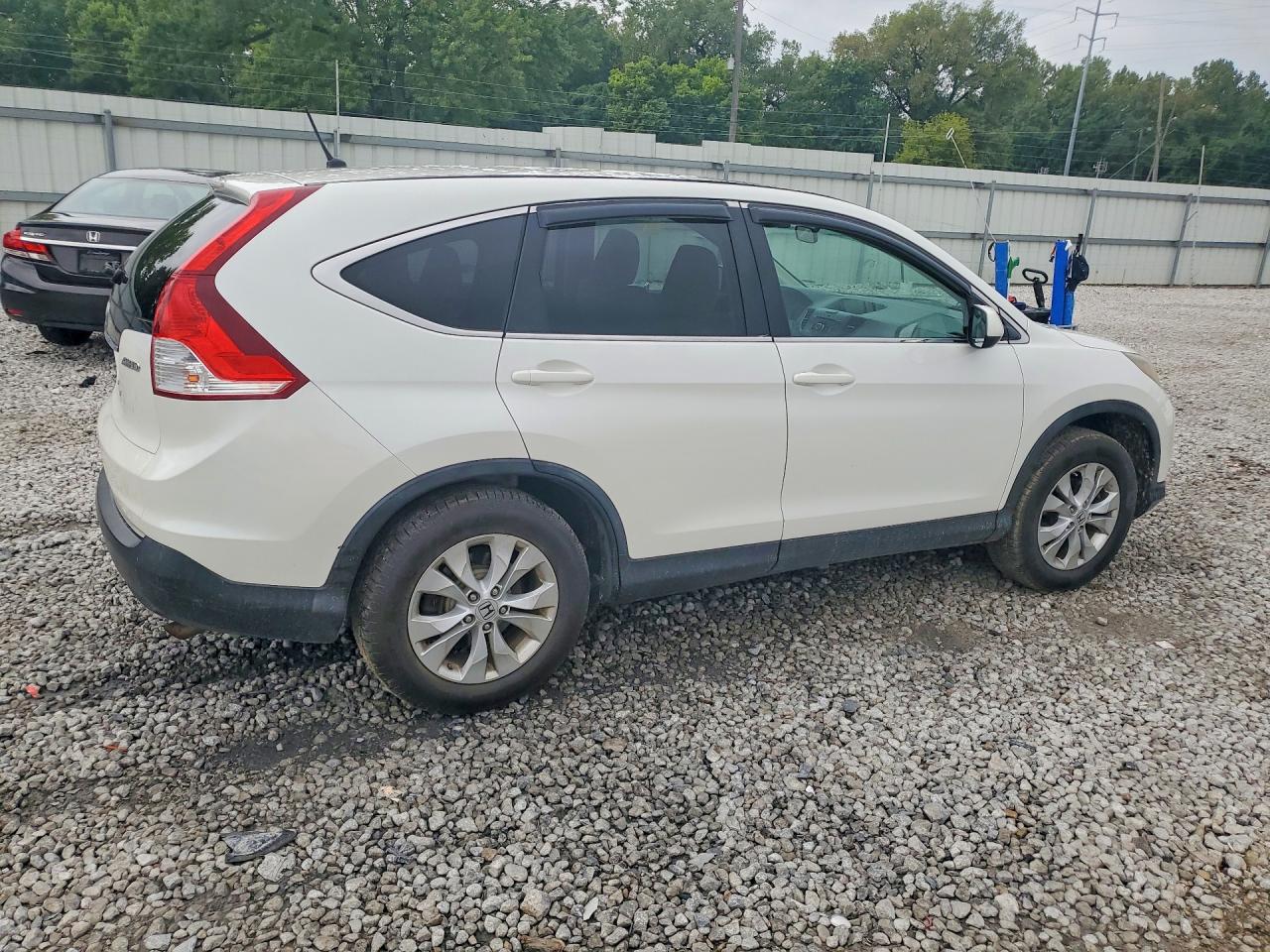 2013 Honda Cr-v Ex White vin: 5J6RM4H57DL009344