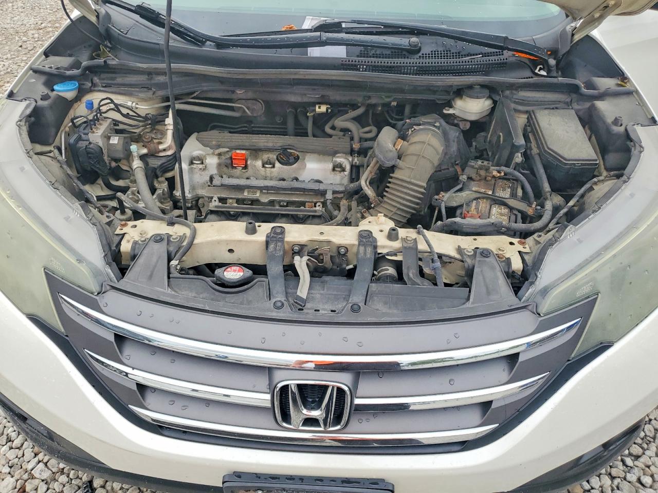 2013 Honda Cr-v Ex White vin: 5J6RM4H57DL009344