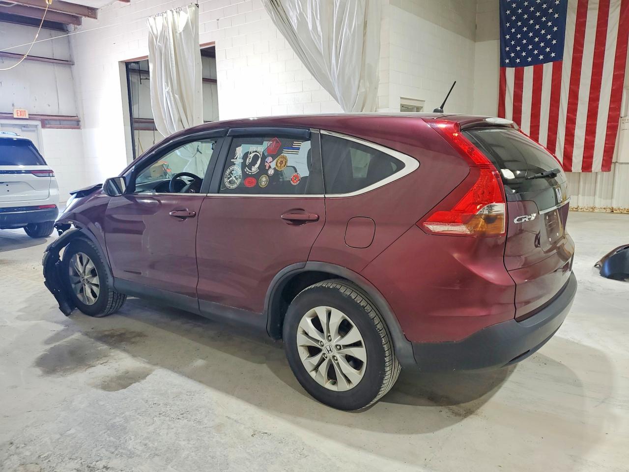 2013 Honda Cr-v Ex Burgundy vin: 5J6RM4H57DL076350