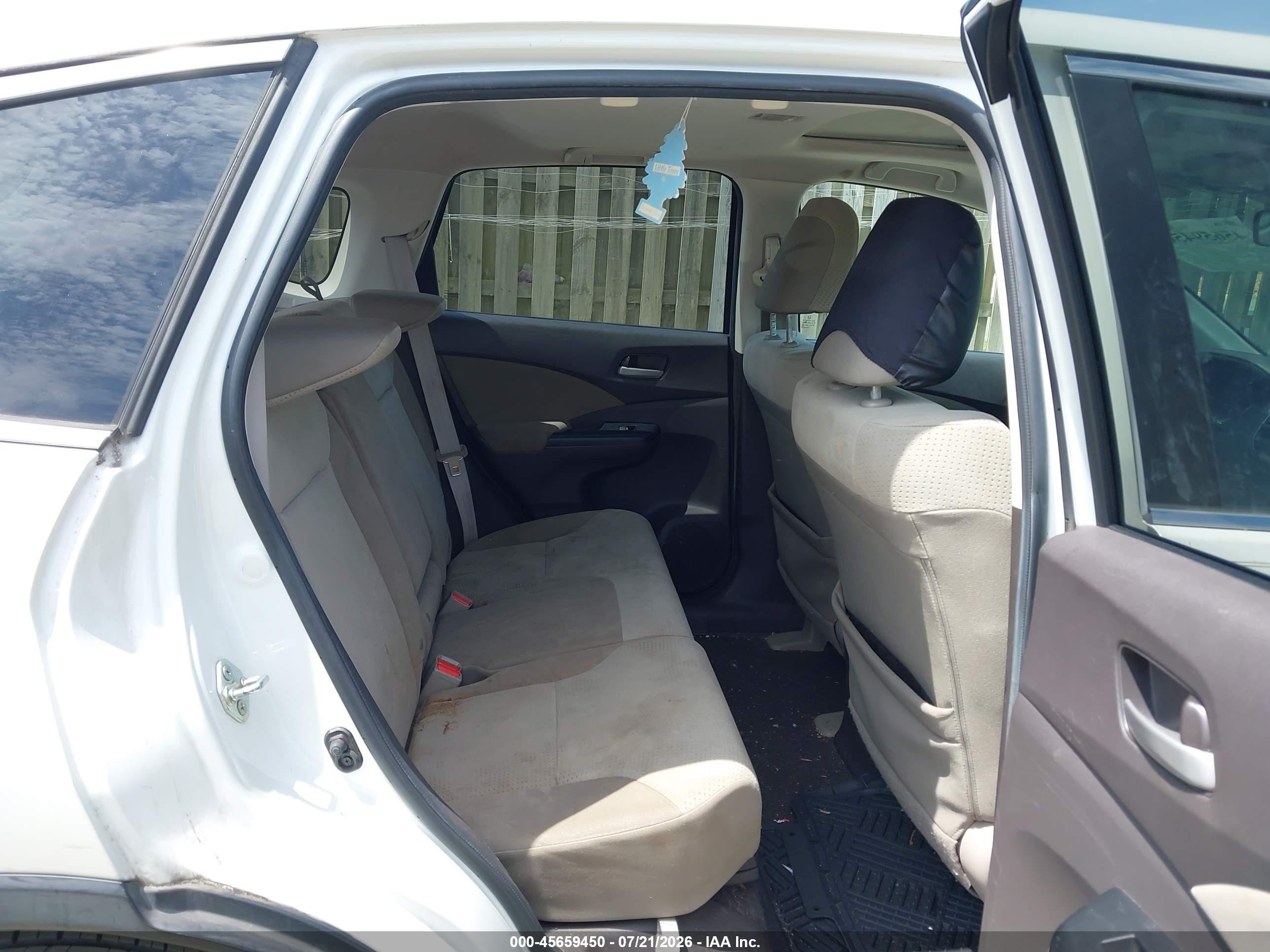 2014 Honda Cr-v Ex White vin: 5J6RM4H57EL027294