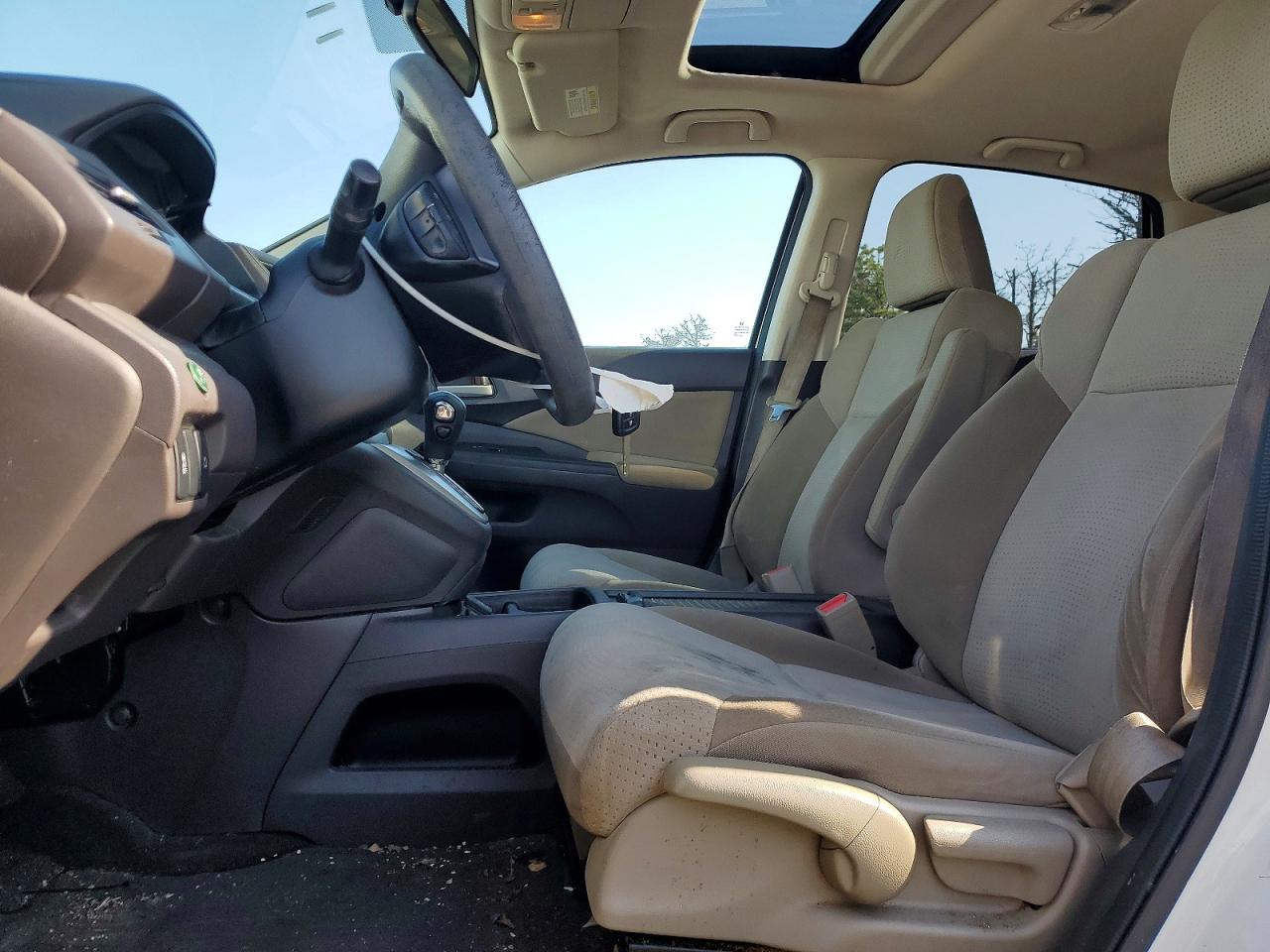 2014 Honda Cr-v Ex White vin: 5J6RM4H57EL056584