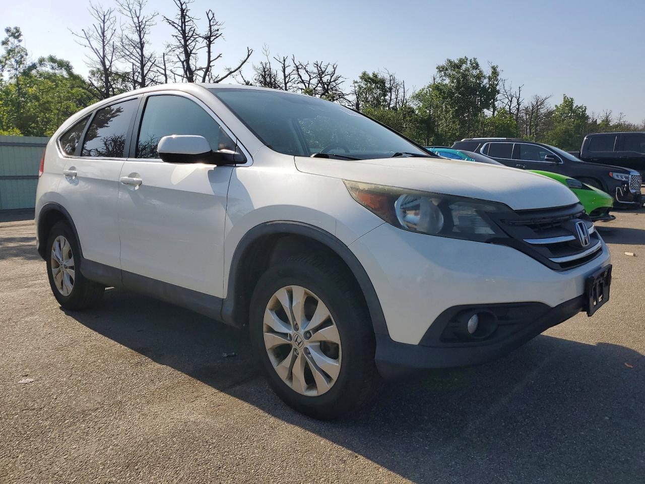 2014 Honda Cr-v Ex White vin: 5J6RM4H57EL056584