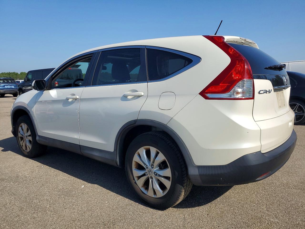 2014 Honda Cr-v Ex White vin: 5J6RM4H57EL056584