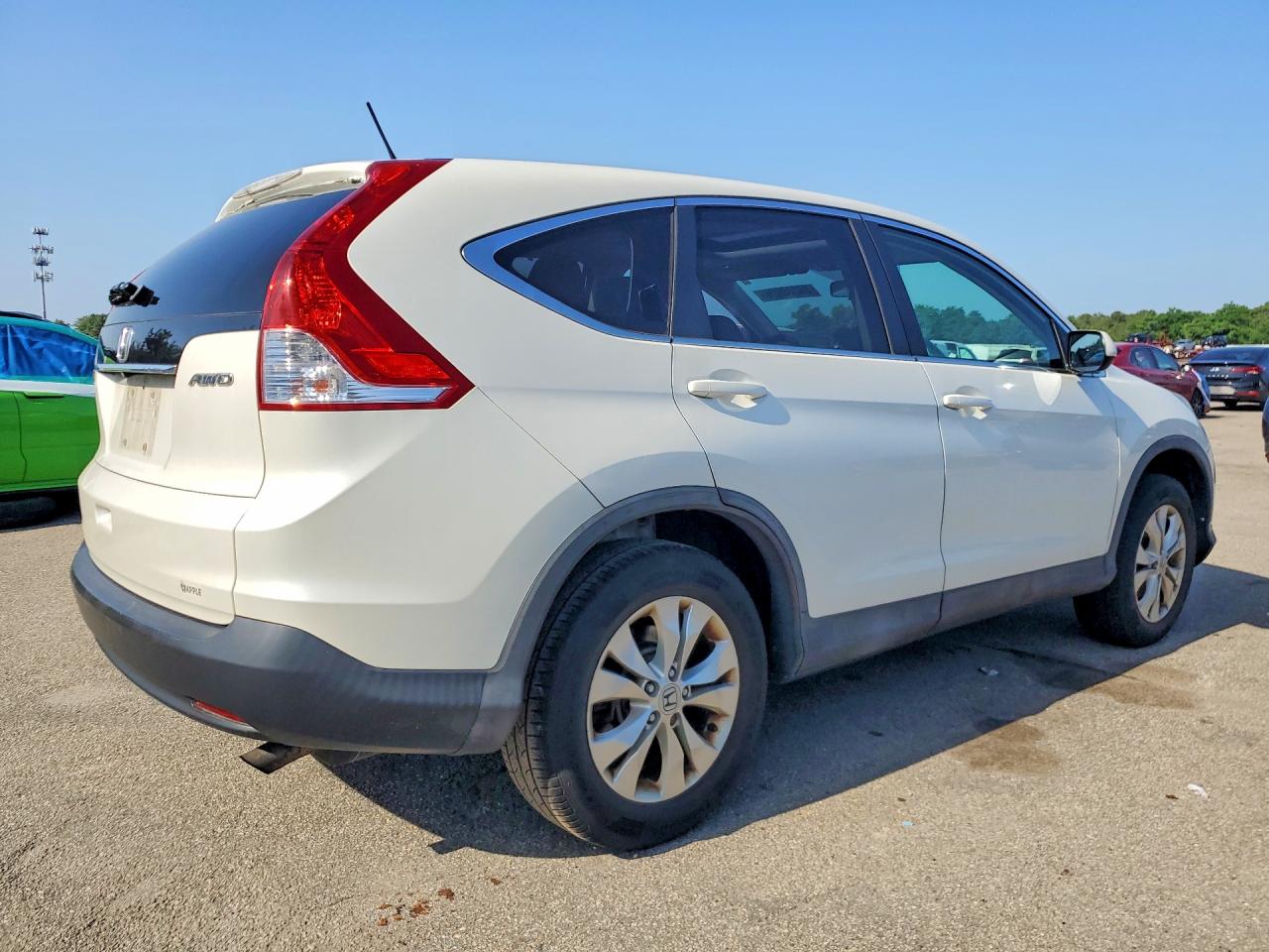 2014 Honda Cr-v Ex White vin: 5J6RM4H57EL056584