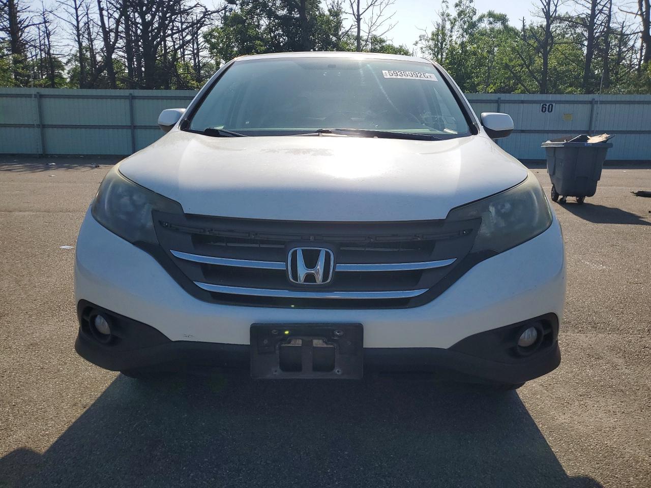 2014 Honda Cr-v Ex White vin: 5J6RM4H57EL056584