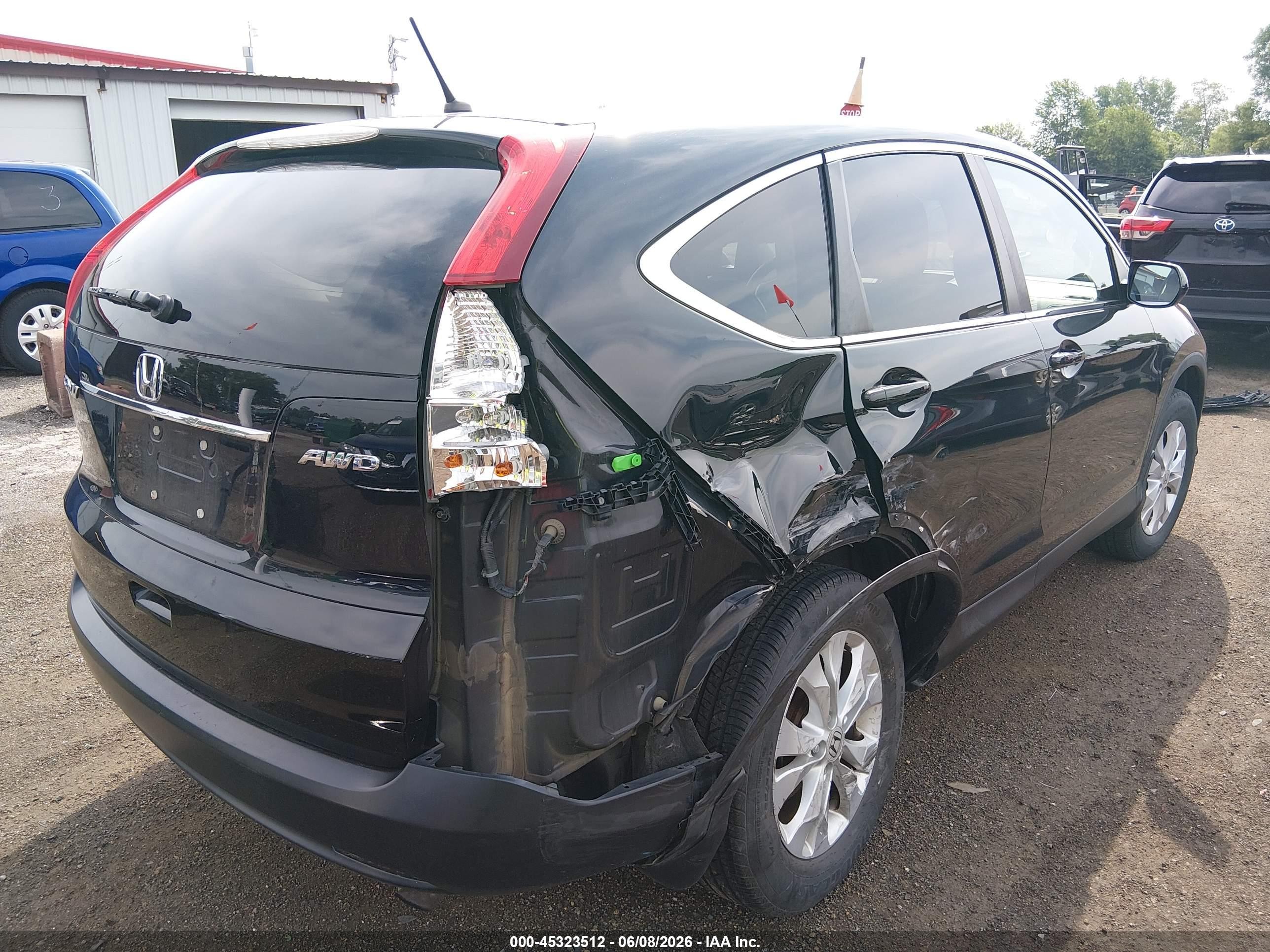 2014 Honda Cr-v Ex Black vin: 5J6RM4H57EL072705