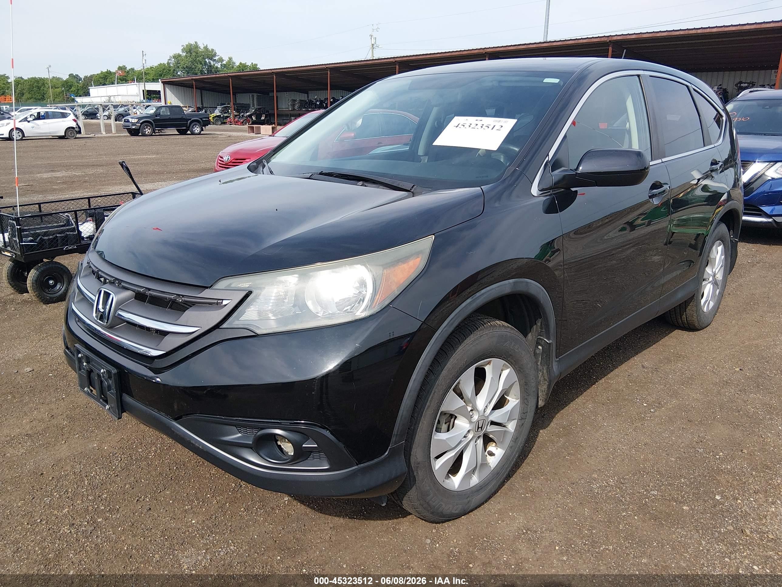 2014 Honda Cr-v Ex Black vin: 5J6RM4H57EL072705