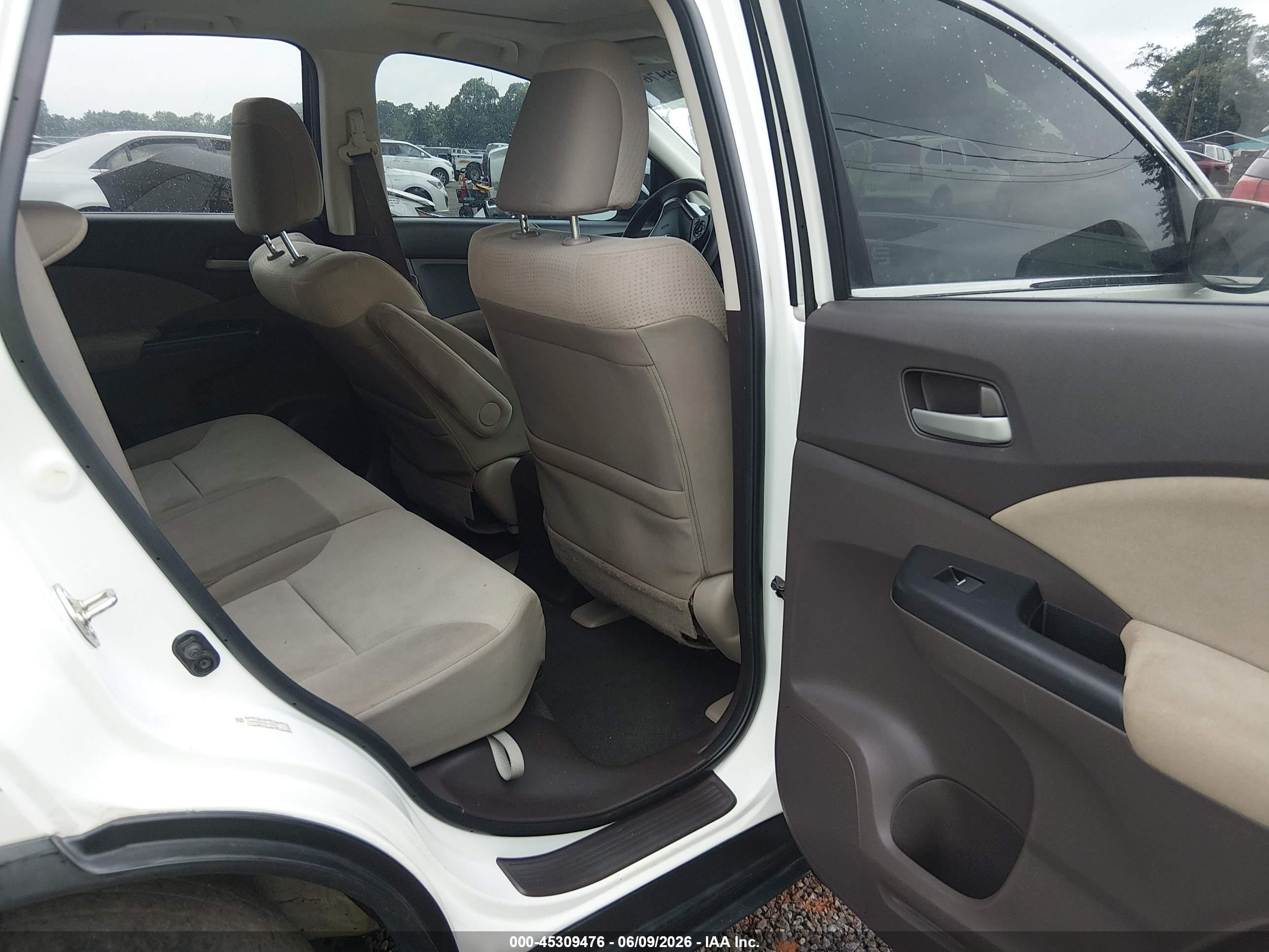 2014 Honda Cr-v Ex White vin: 5J6RM4H57EL103841