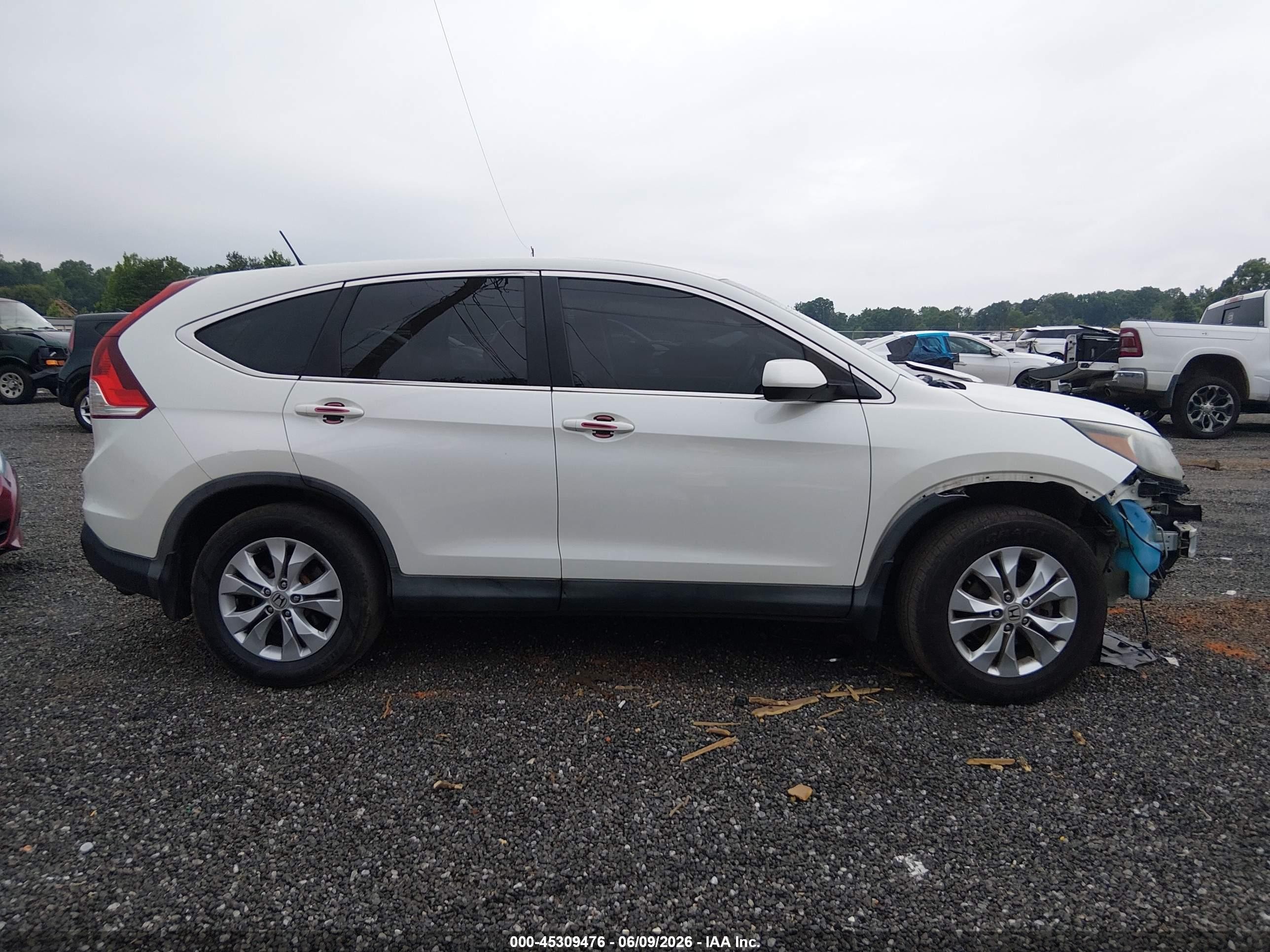 2014 Honda Cr-v Ex White vin: 5J6RM4H57EL103841