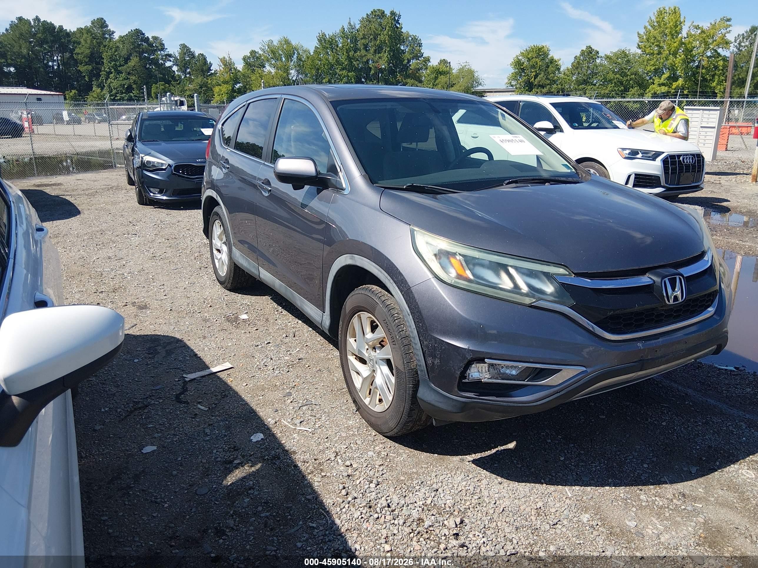 2015 Honda Cr-v Ex Gray vin: 5J6RM4H57FL002963
