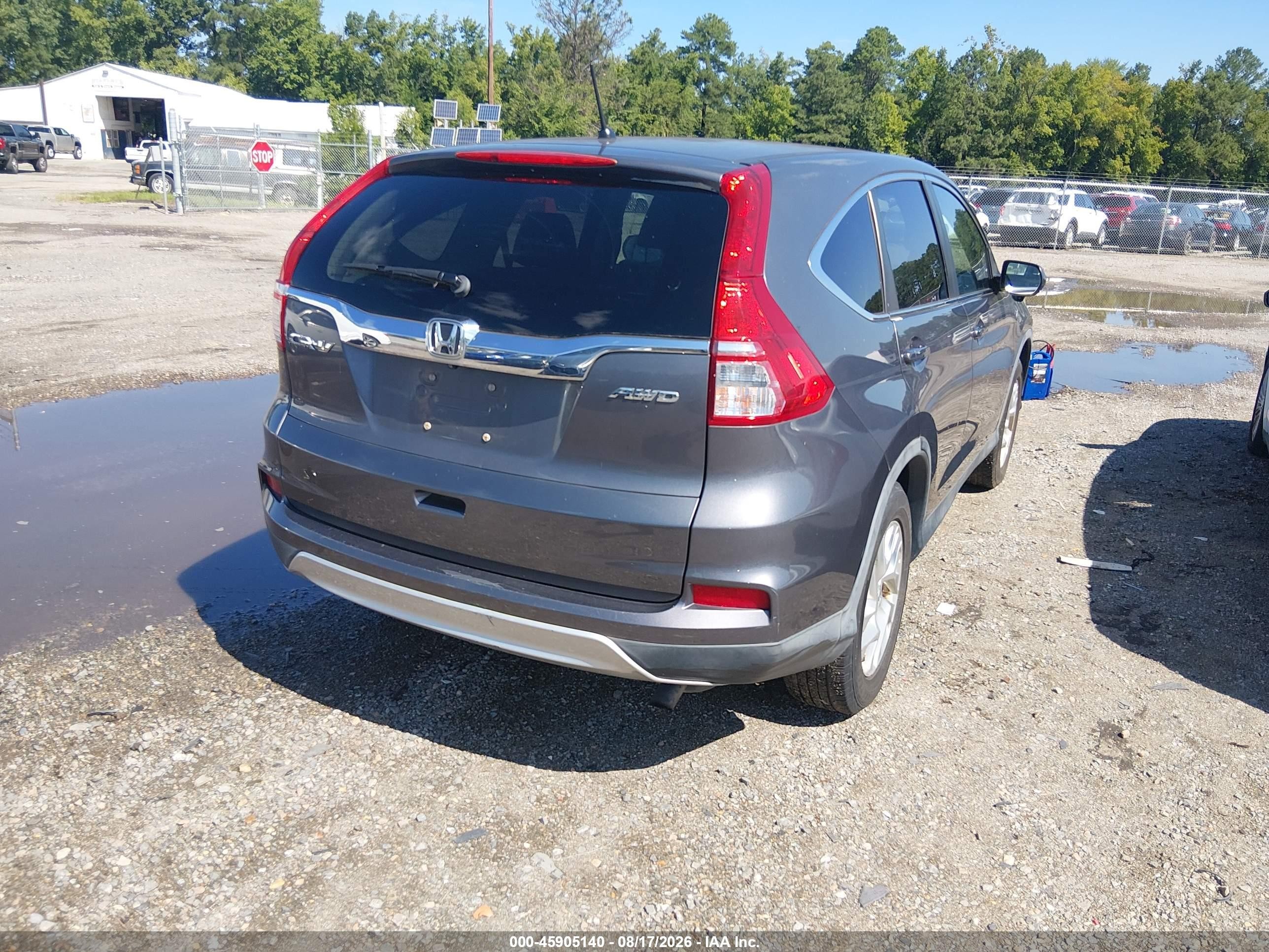 2015 Honda Cr-v Ex Gray vin: 5J6RM4H57FL002963