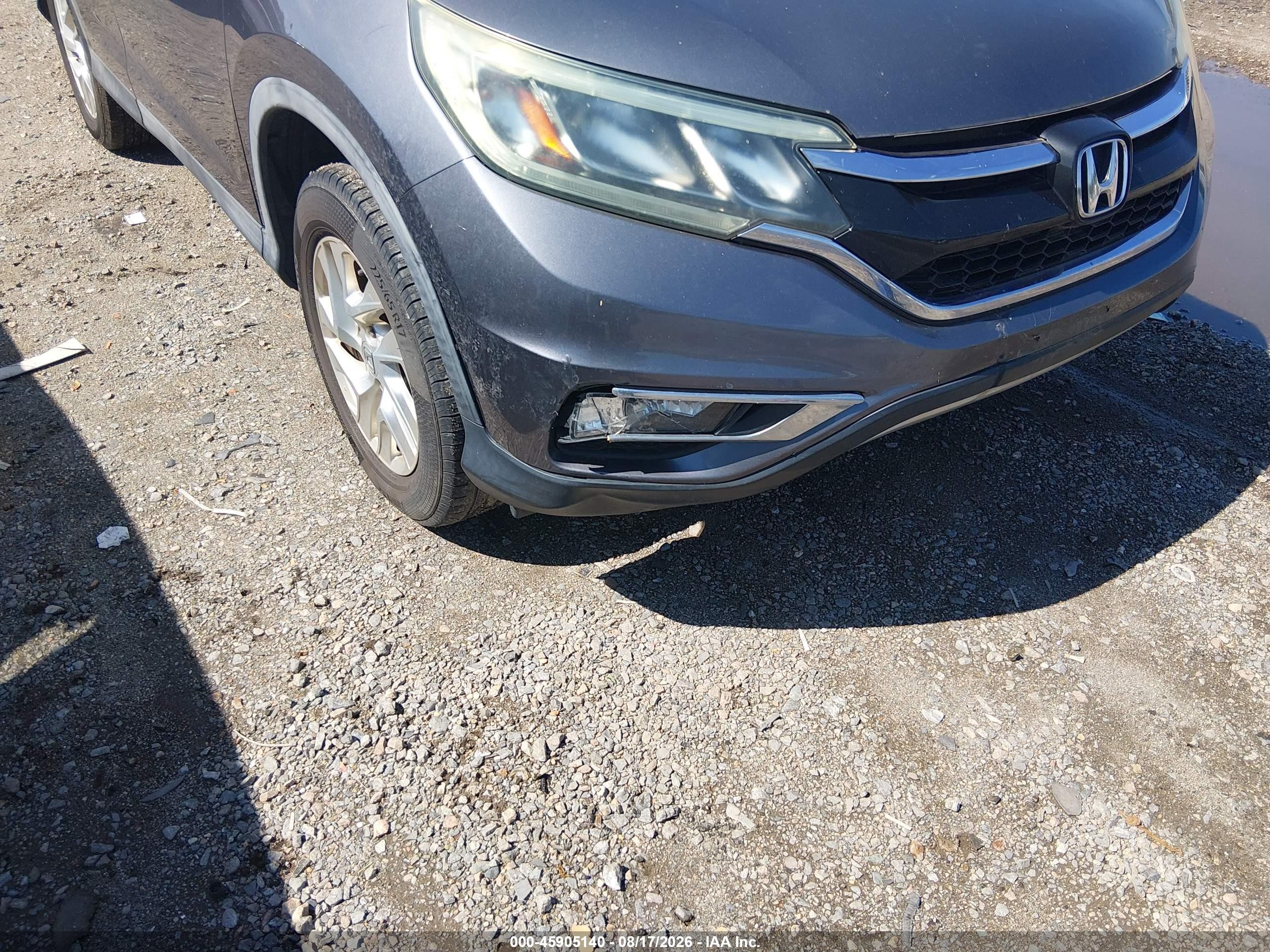 2015 Honda Cr-v Ex Gray vin: 5J6RM4H57FL002963