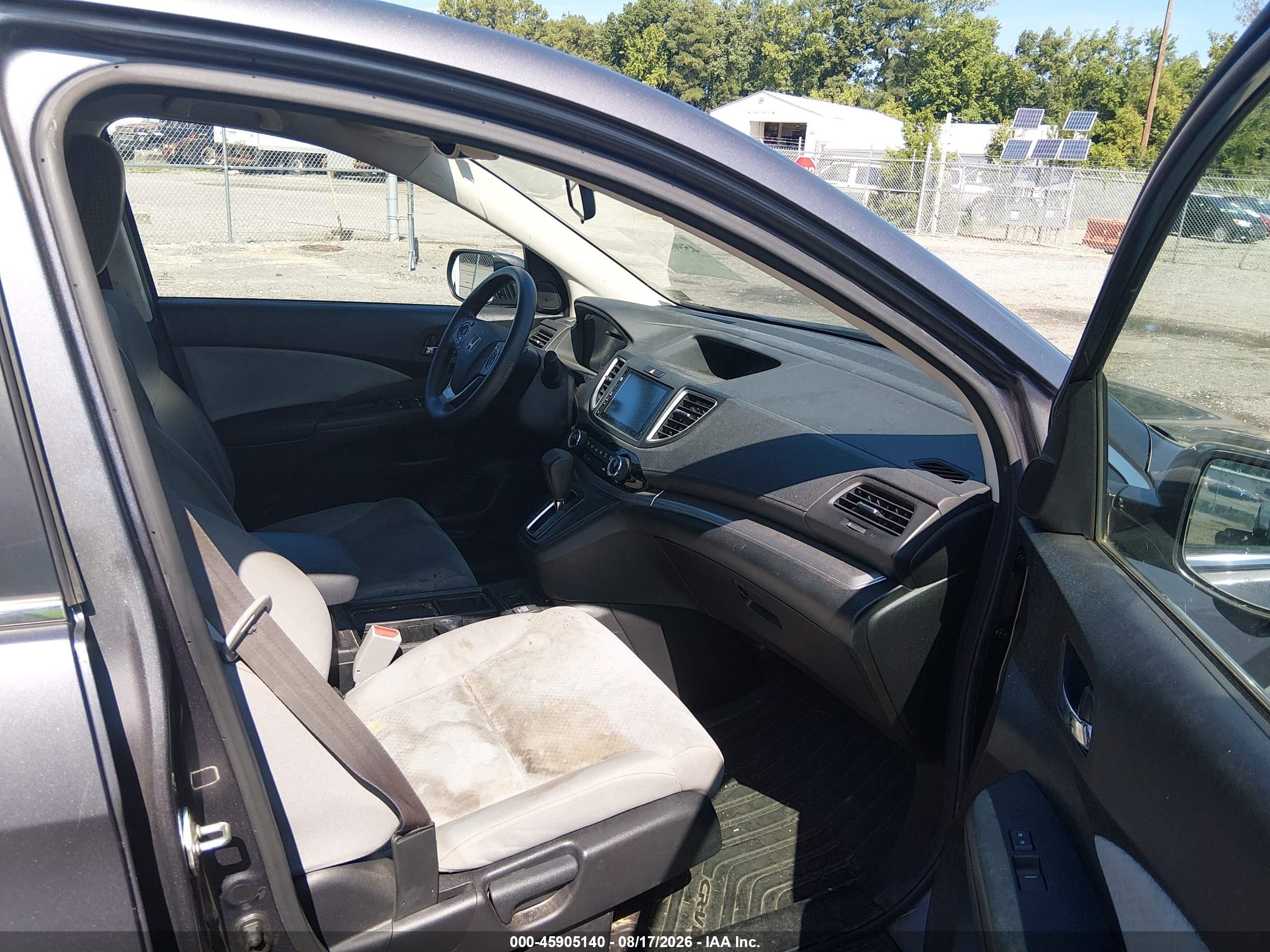 2015 Honda Cr-v Ex Gray vin: 5J6RM4H57FL002963
