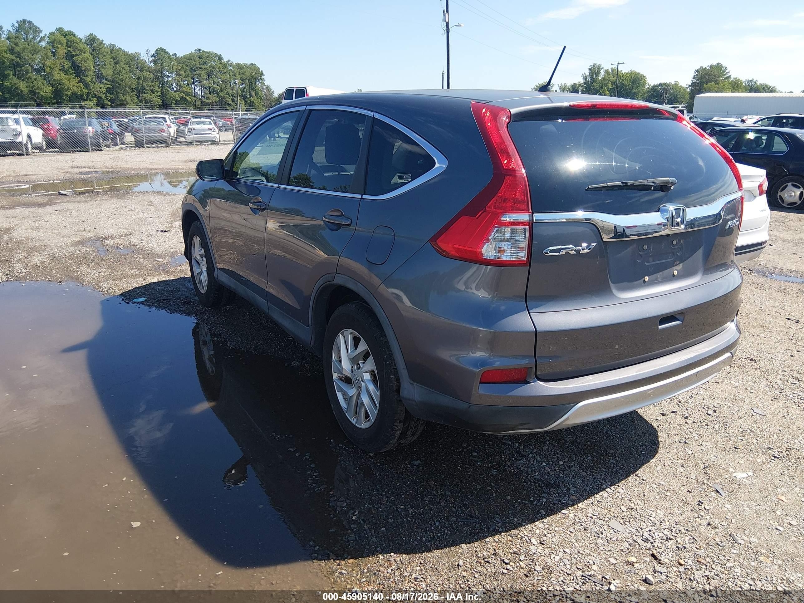 2015 Honda Cr-v Ex Gray vin: 5J6RM4H57FL002963