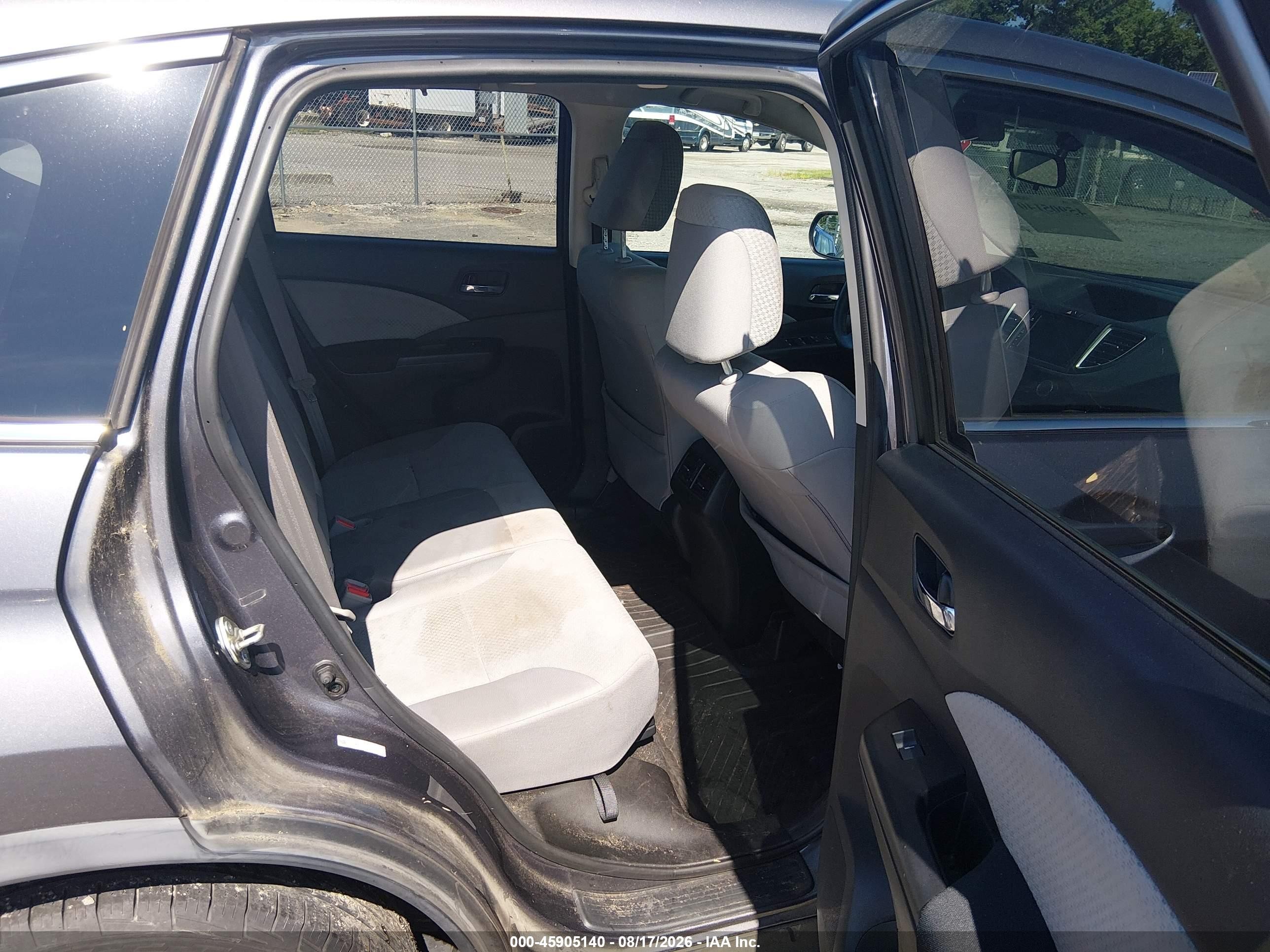 2015 Honda Cr-v Ex Gray vin: 5J6RM4H57FL002963