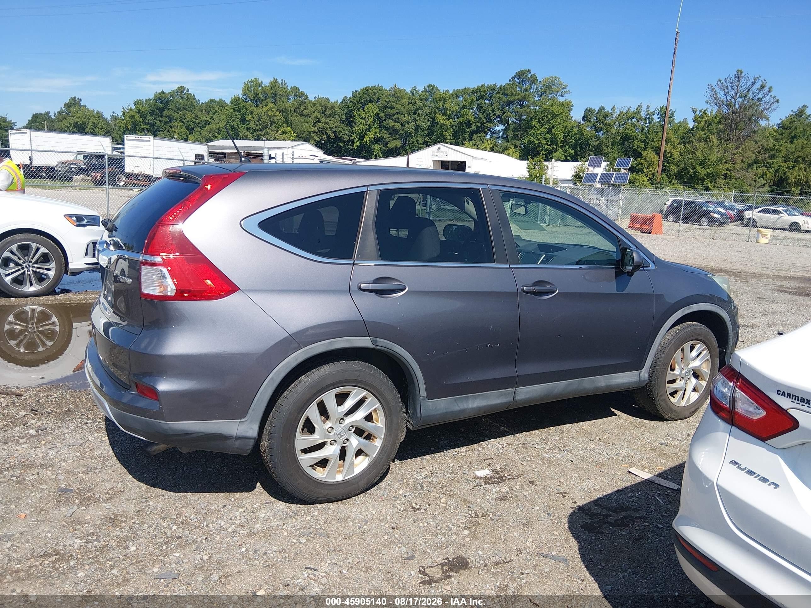2015 Honda Cr-v Ex Gray vin: 5J6RM4H57FL002963