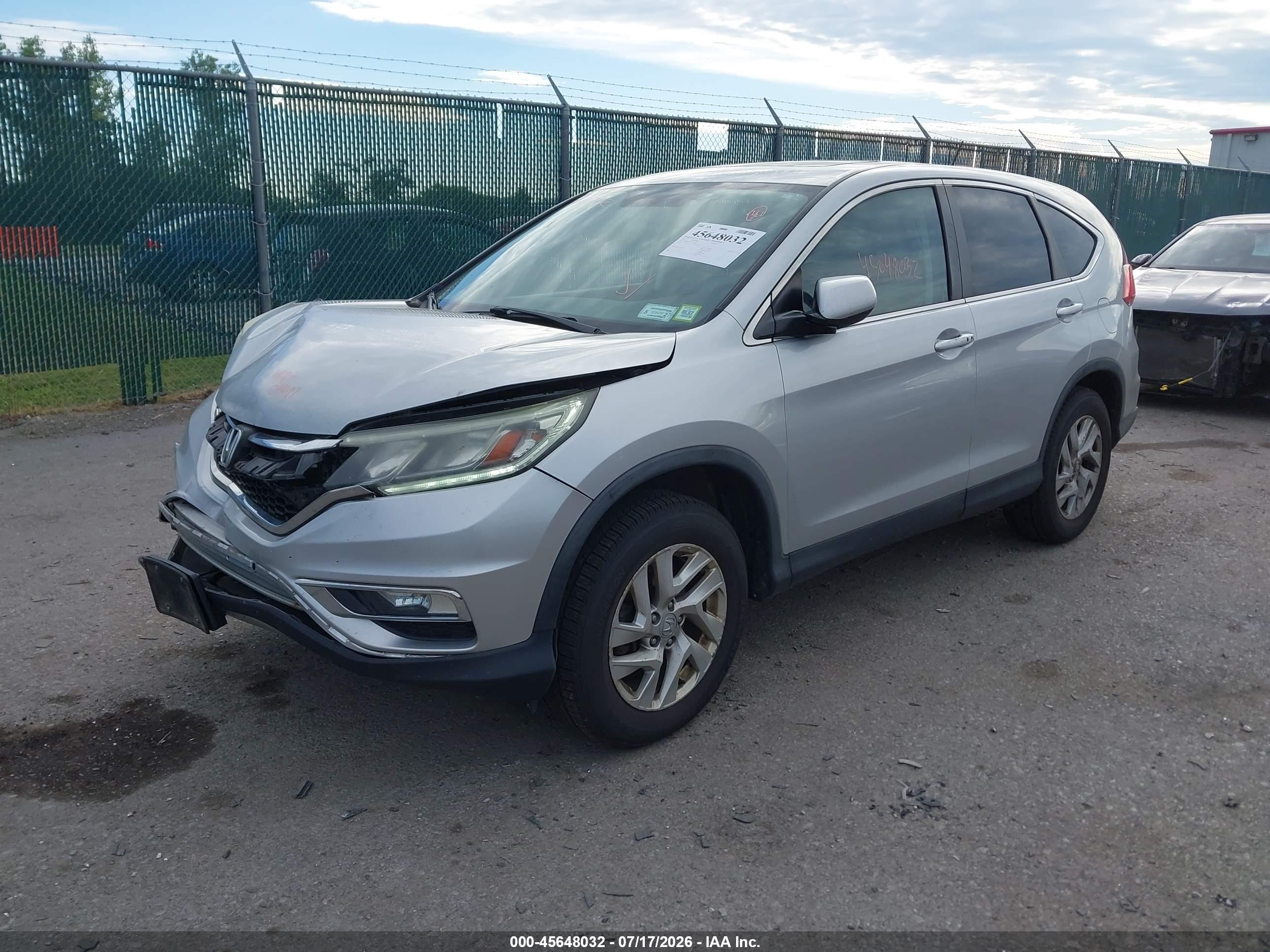 2015 Honda Cr-v Ex Silver vin: 5J6RM4H57FL031198