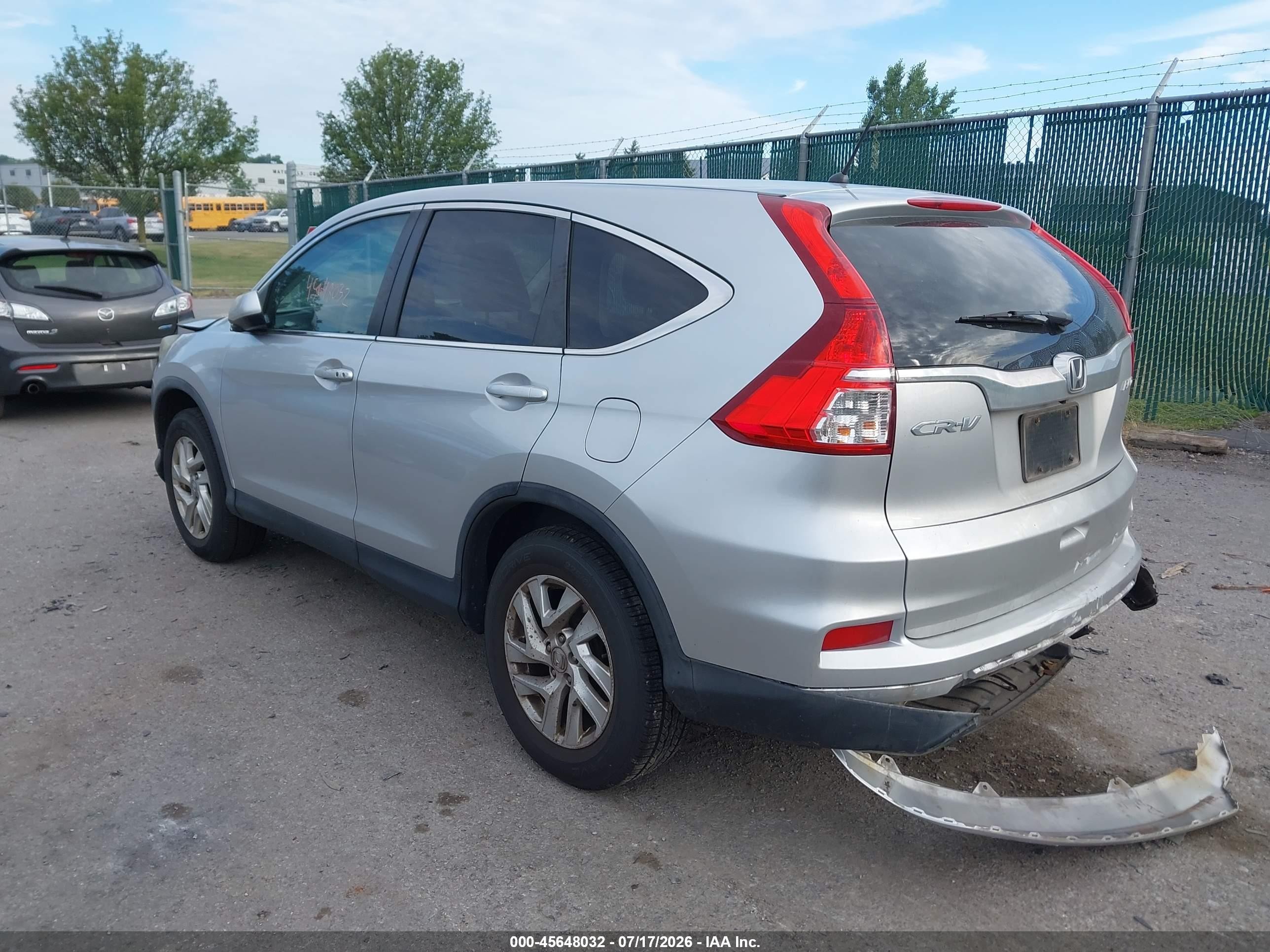 2015 Honda Cr-v Ex Silver vin: 5J6RM4H57FL031198