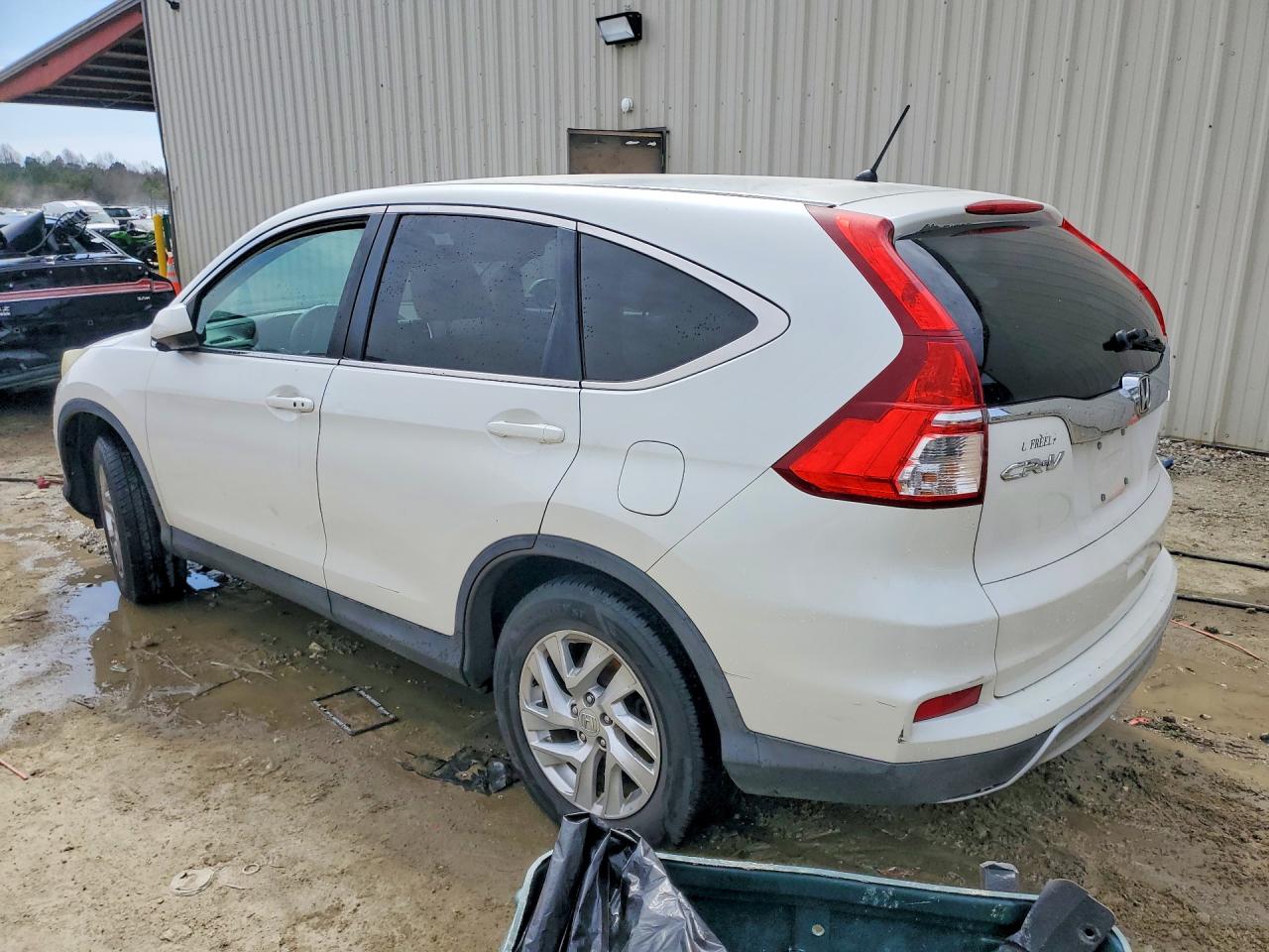 2015 Honda Cr-v Ex White vin: 5J6RM4H57FL033291