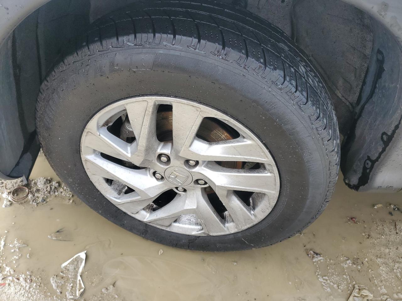 2015 Honda Cr-v Ex White vin: 5J6RM4H57FL033291 Damage: Left Front Wheel, Curb Rash, > 12 Inches