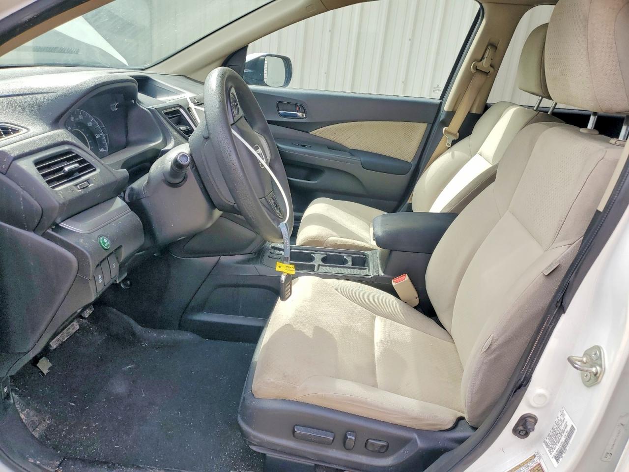 2015 Honda Cr-v Ex White vin: 5J6RM4H57FL033291