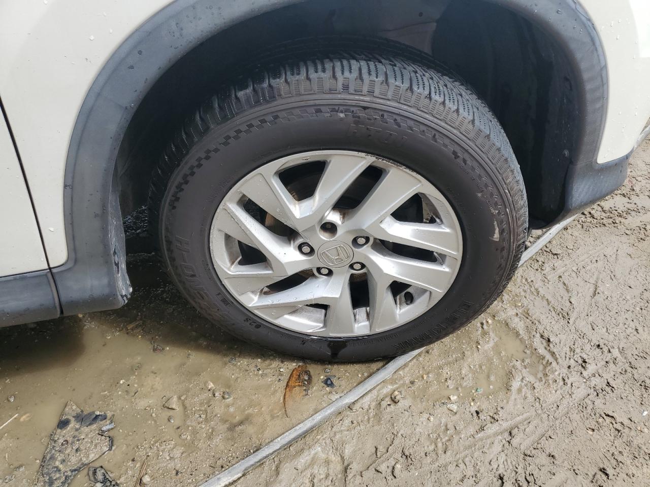 2015 Honda Cr-v Ex White vin: 5J6RM4H57FL033291 Damage: Right Front Wheel, Curb Rash, 4 To 5 Inches