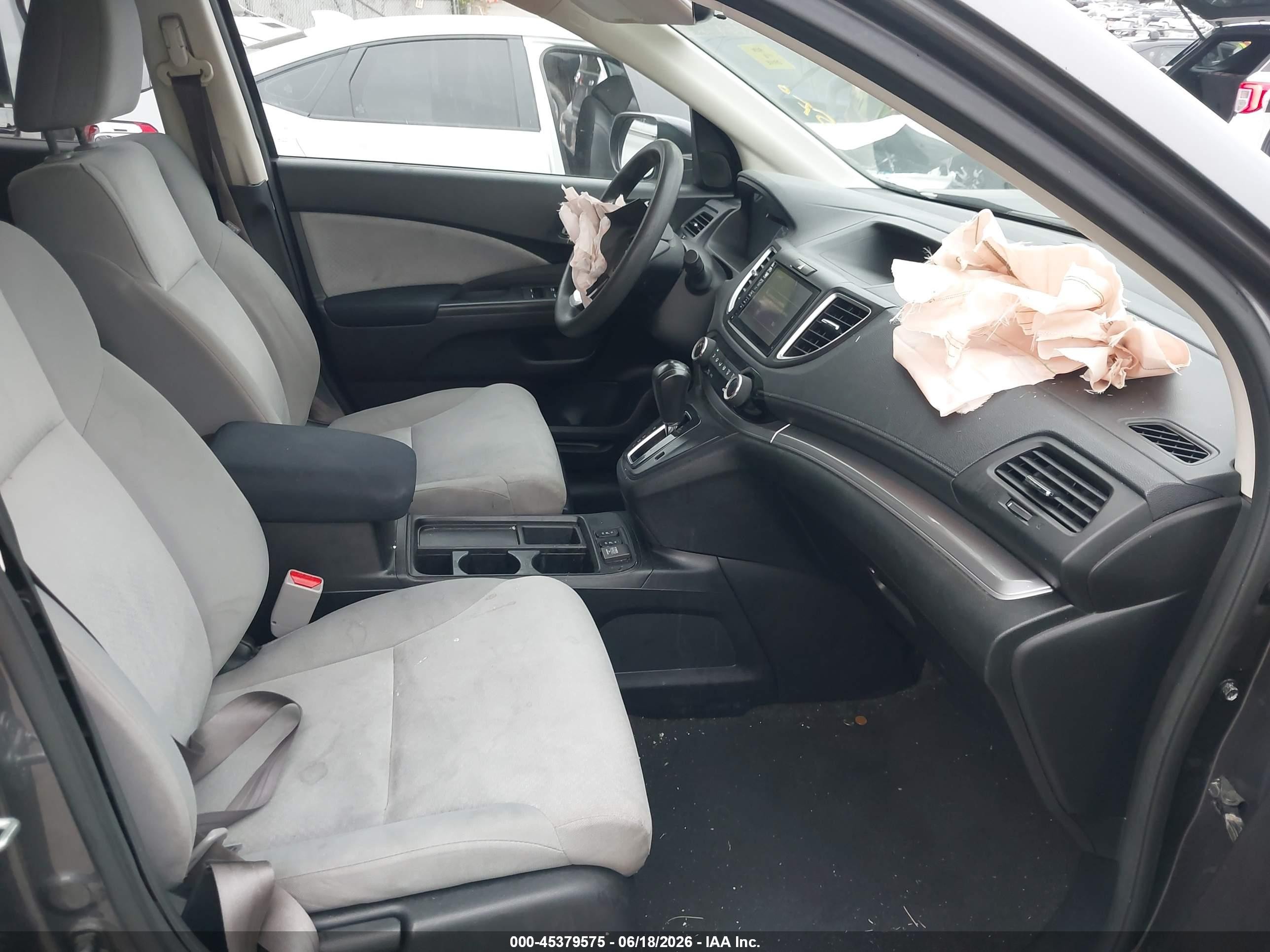 2015 Honda Cr-v Ex Серый vin: 5J6RM4H57FL058238