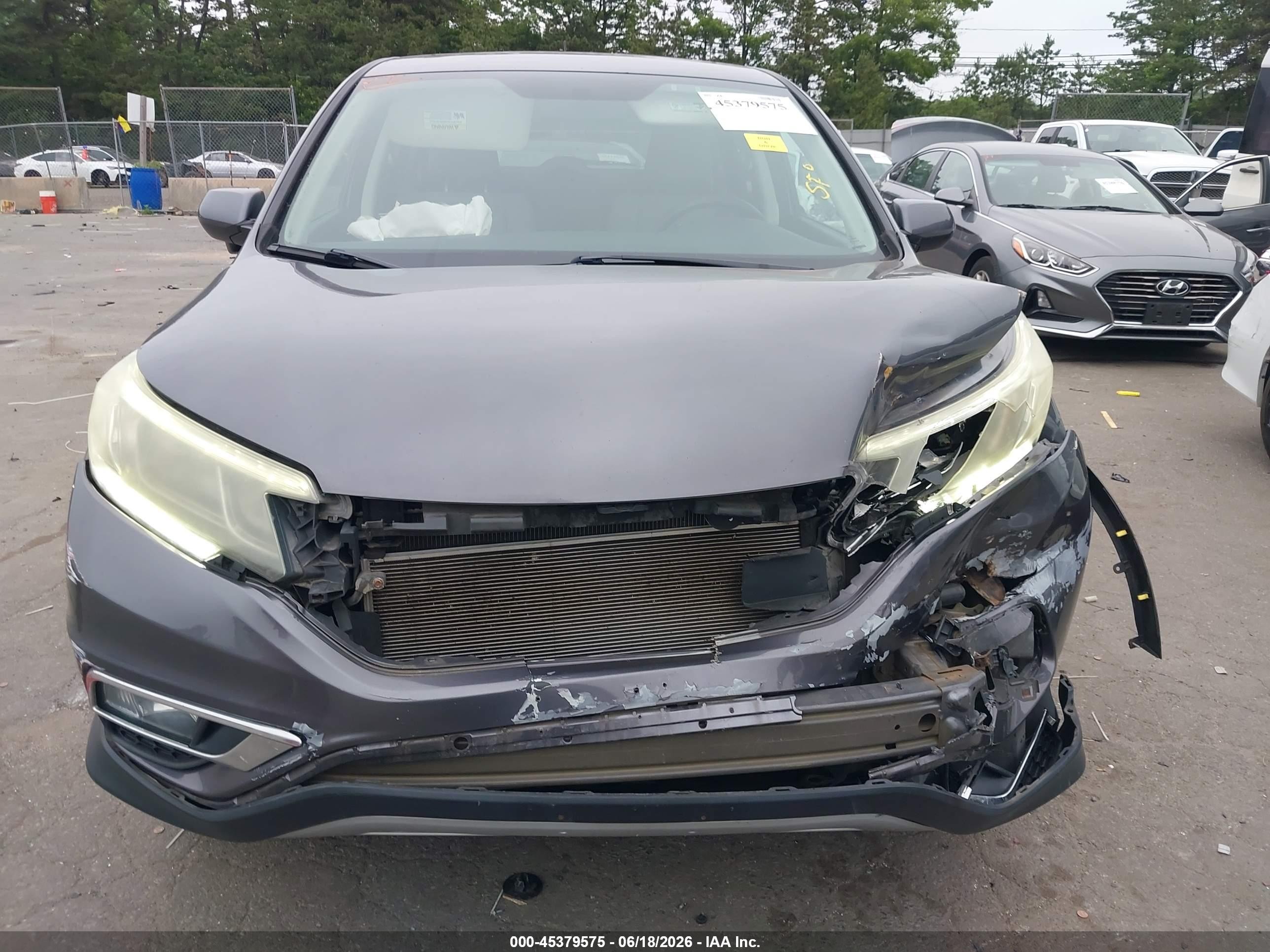 2015 Honda Cr-v Ex Серый vin: 5J6RM4H57FL058238