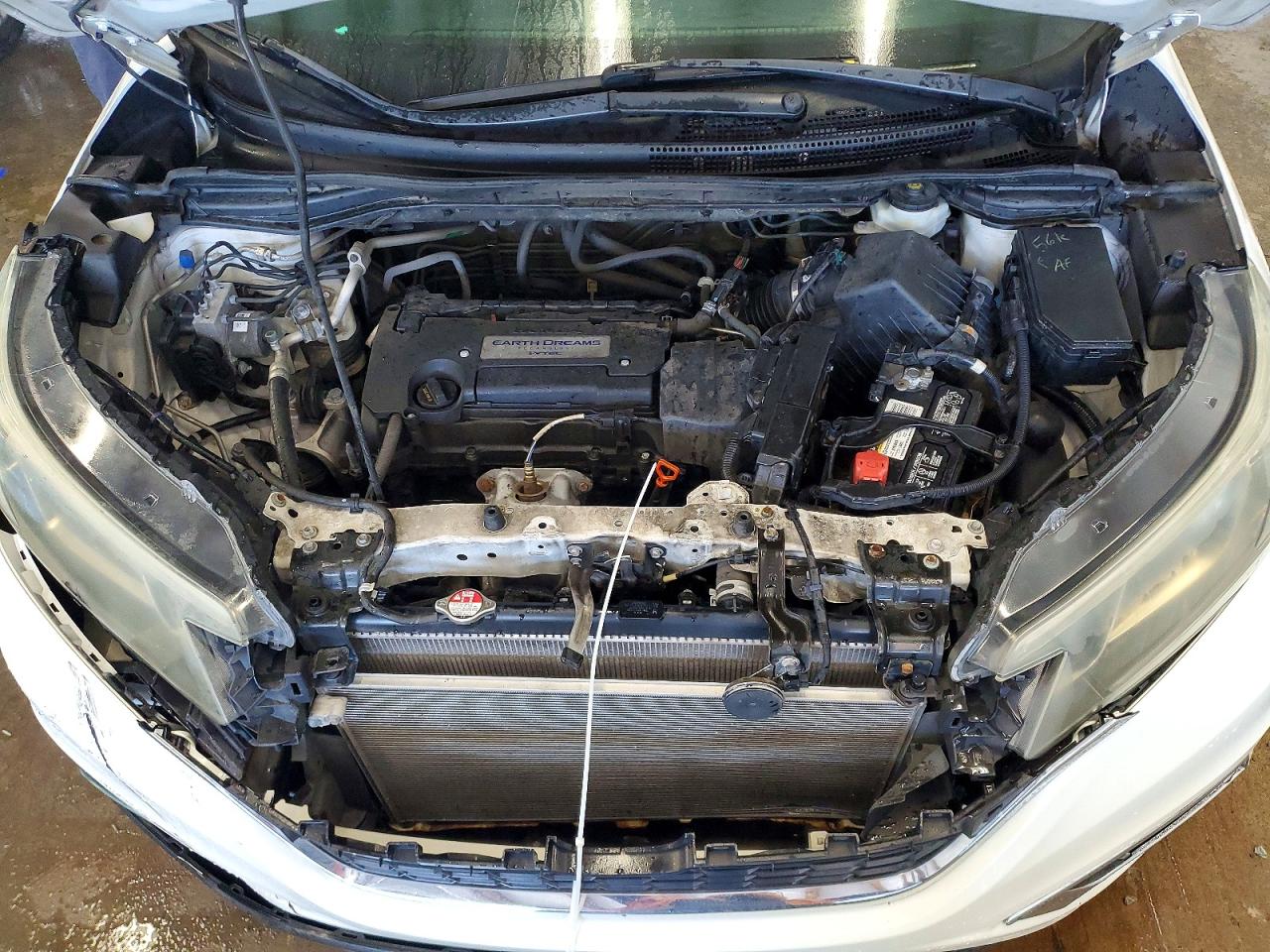 2015 Honda Cr-v Ex White vin: 5J6RM4H57FL086878