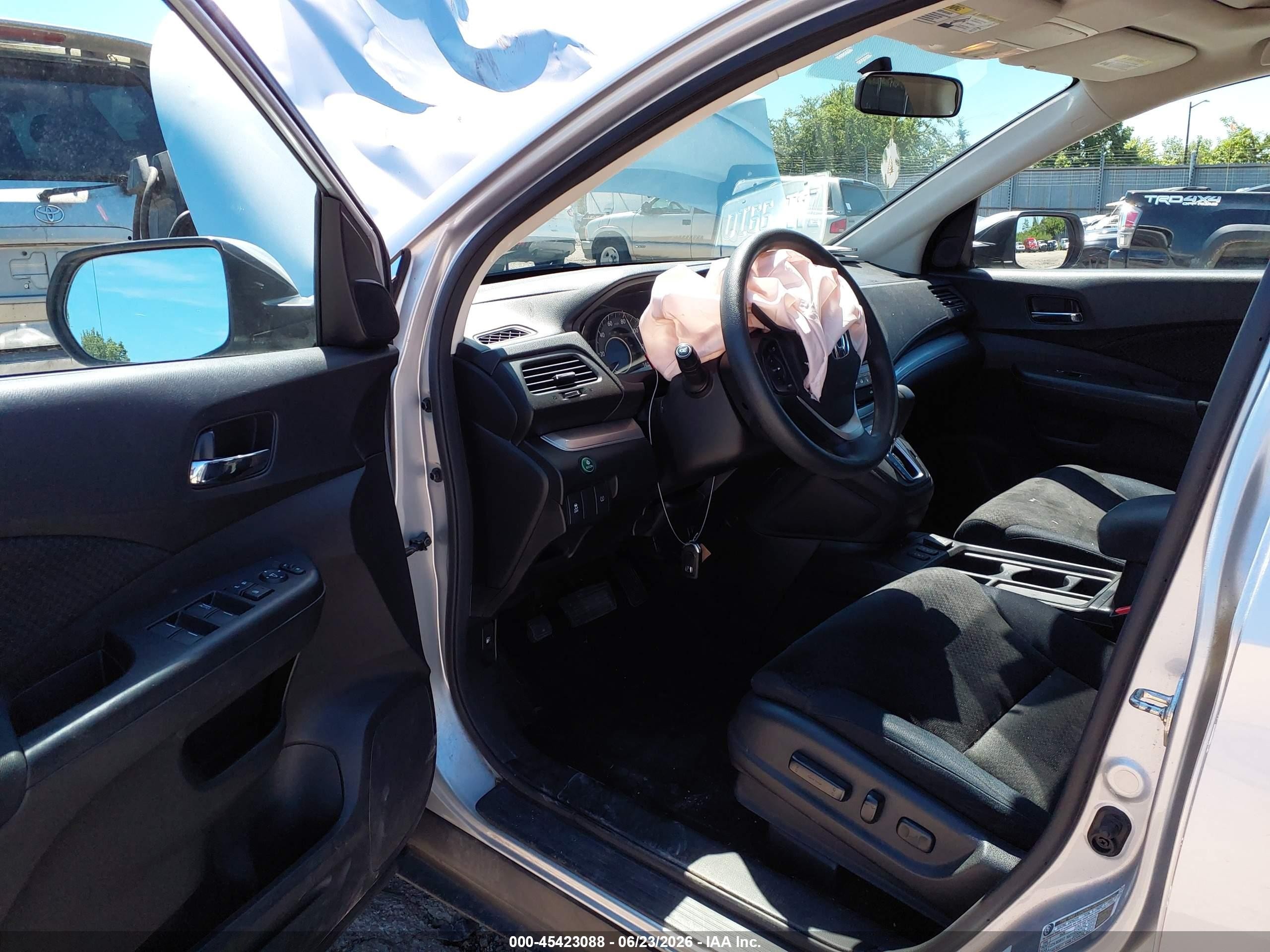 2015 Honda Cr-v Ex Silver vin: 5J6RM4H57FL111021