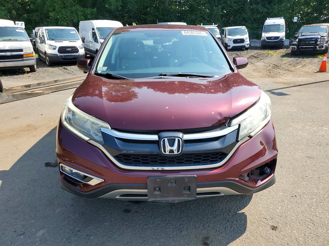 2015 Honda Cr-v Ex Purple vin: 5J6RM4H57FL113125