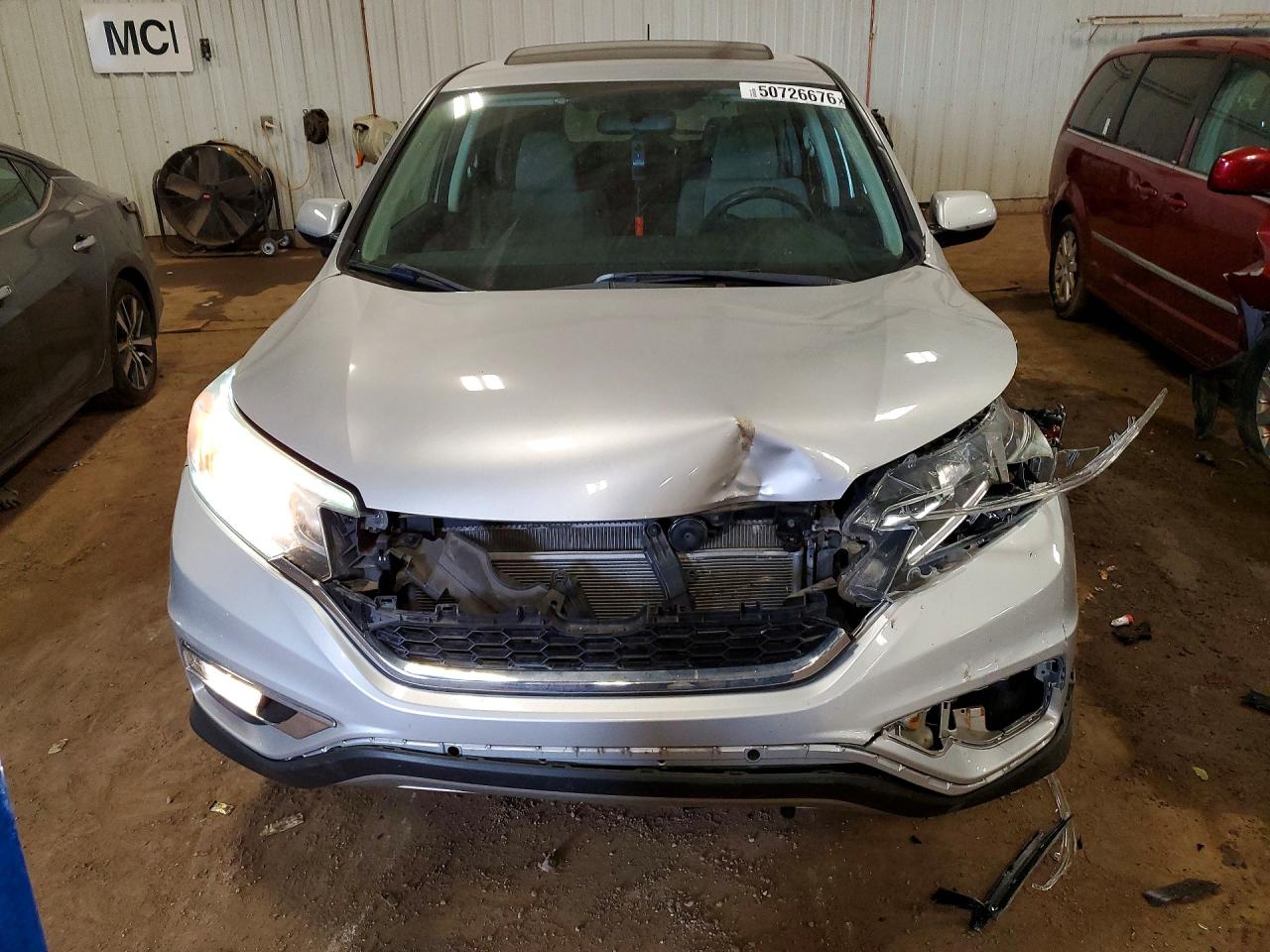 2016 Honda Cr-v Ex Silver vin: 5J6RM4H57GL026326