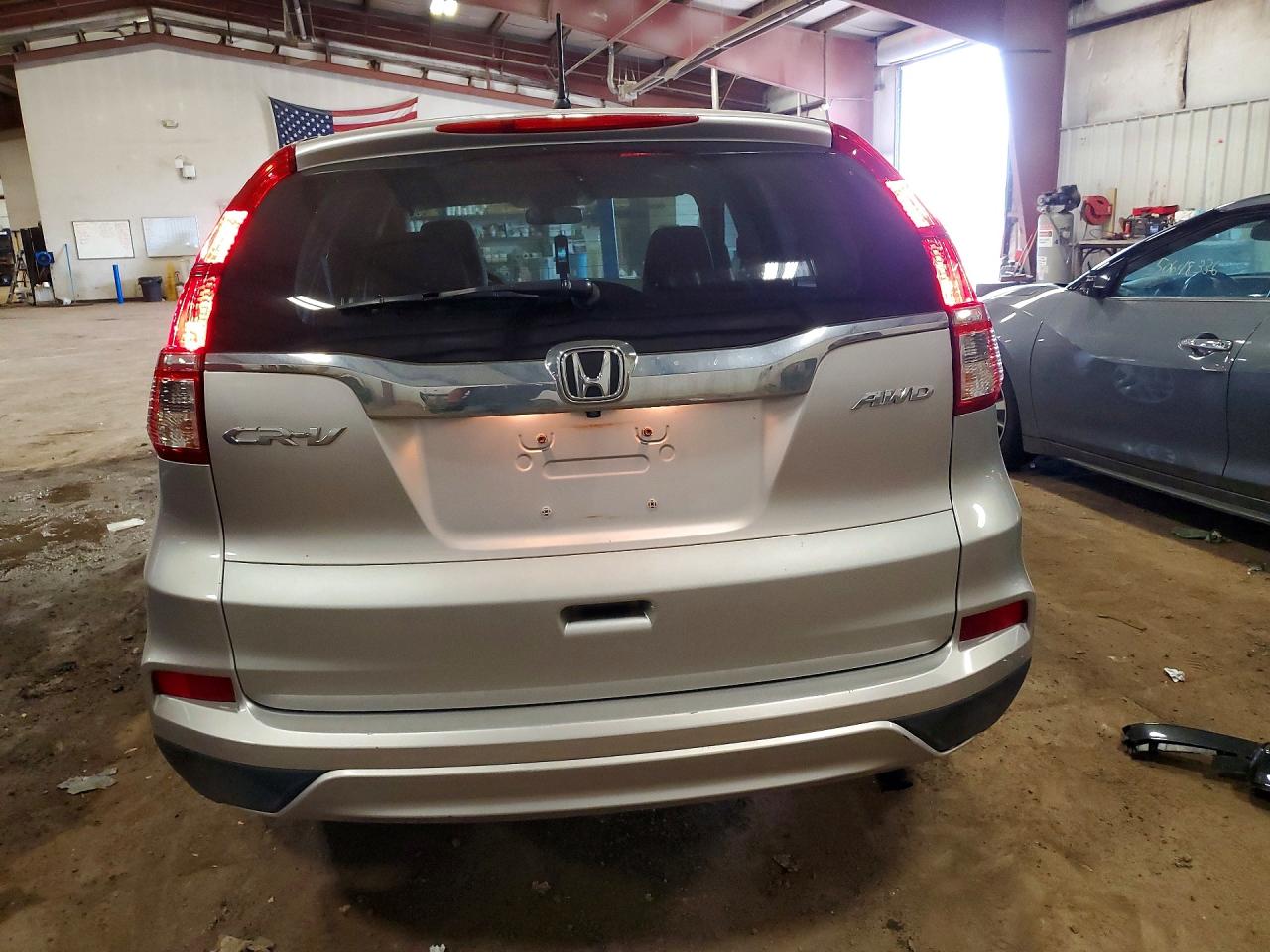 2016 Honda Cr-v Ex Silver vin: 5J6RM4H57GL026326