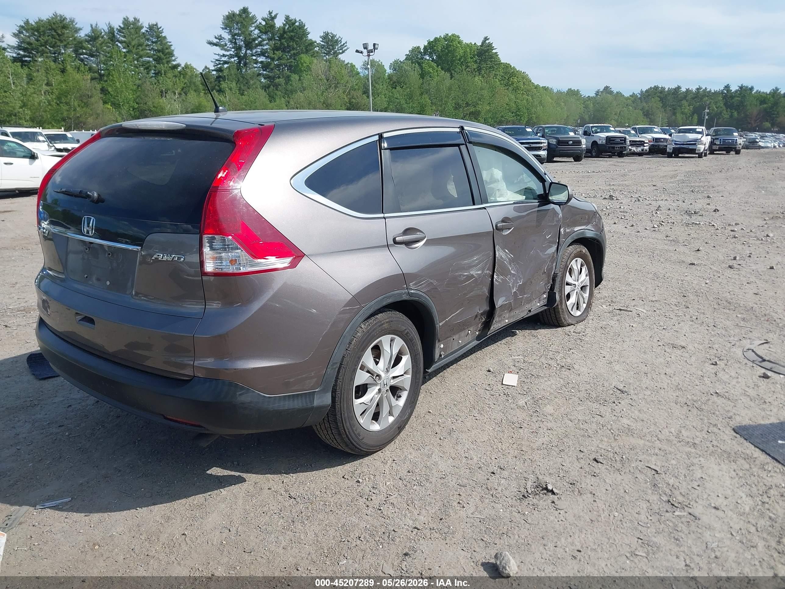 2012 Honda Cr-v Ex Brown vin: 5J6RM4H58CL000599