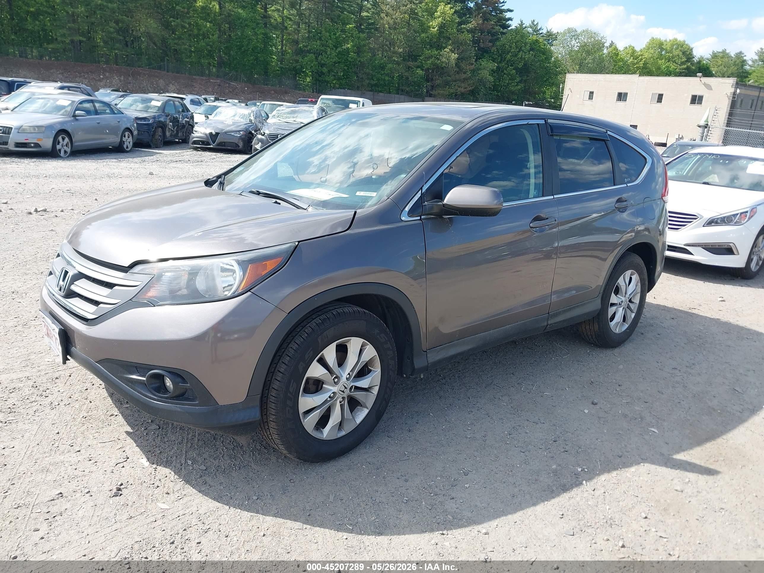 2012 Honda Cr-v Ex Brown vin: 5J6RM4H58CL000599