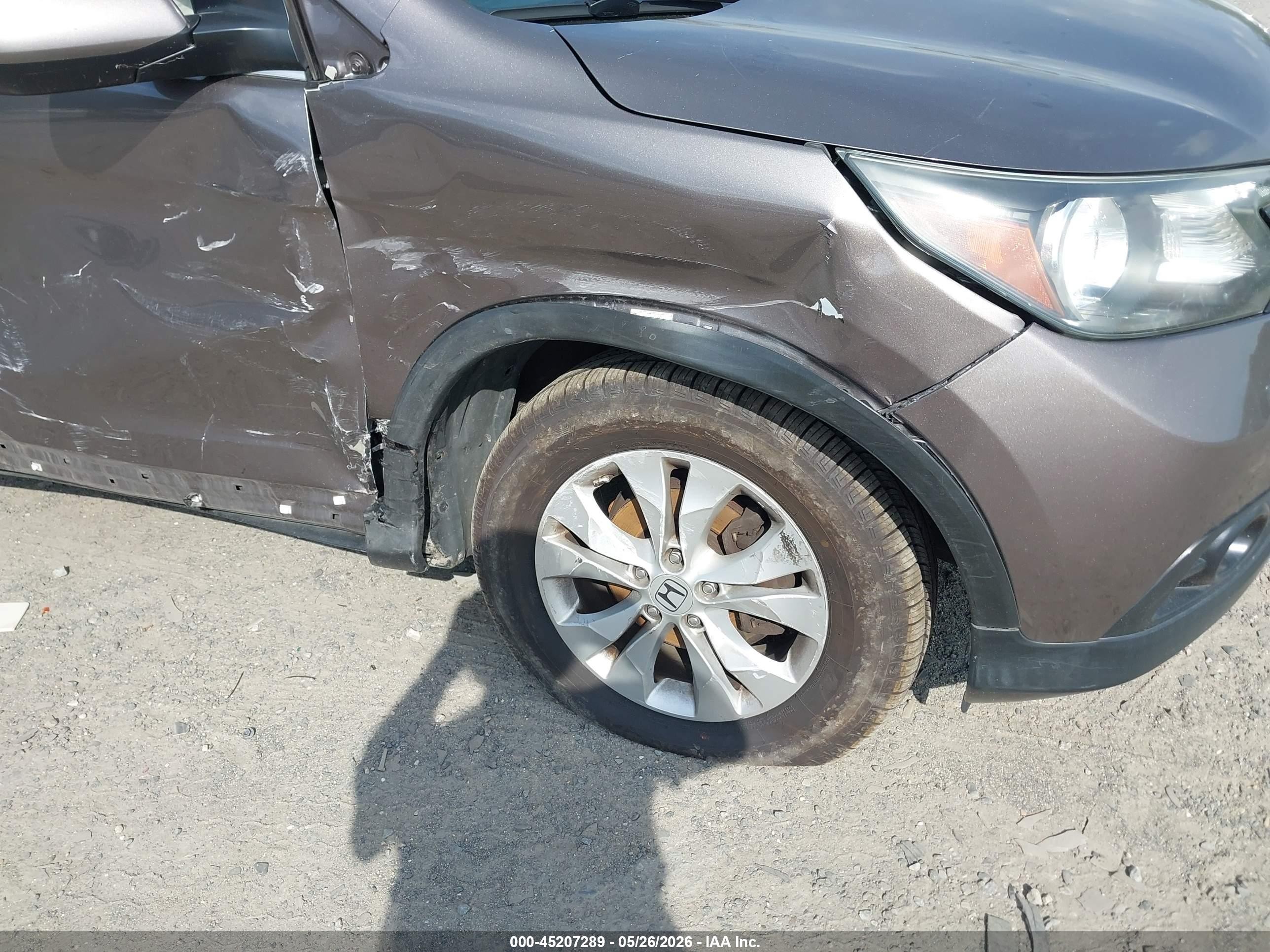 2012 Honda Cr-v Ex Brown vin: 5J6RM4H58CL000599
