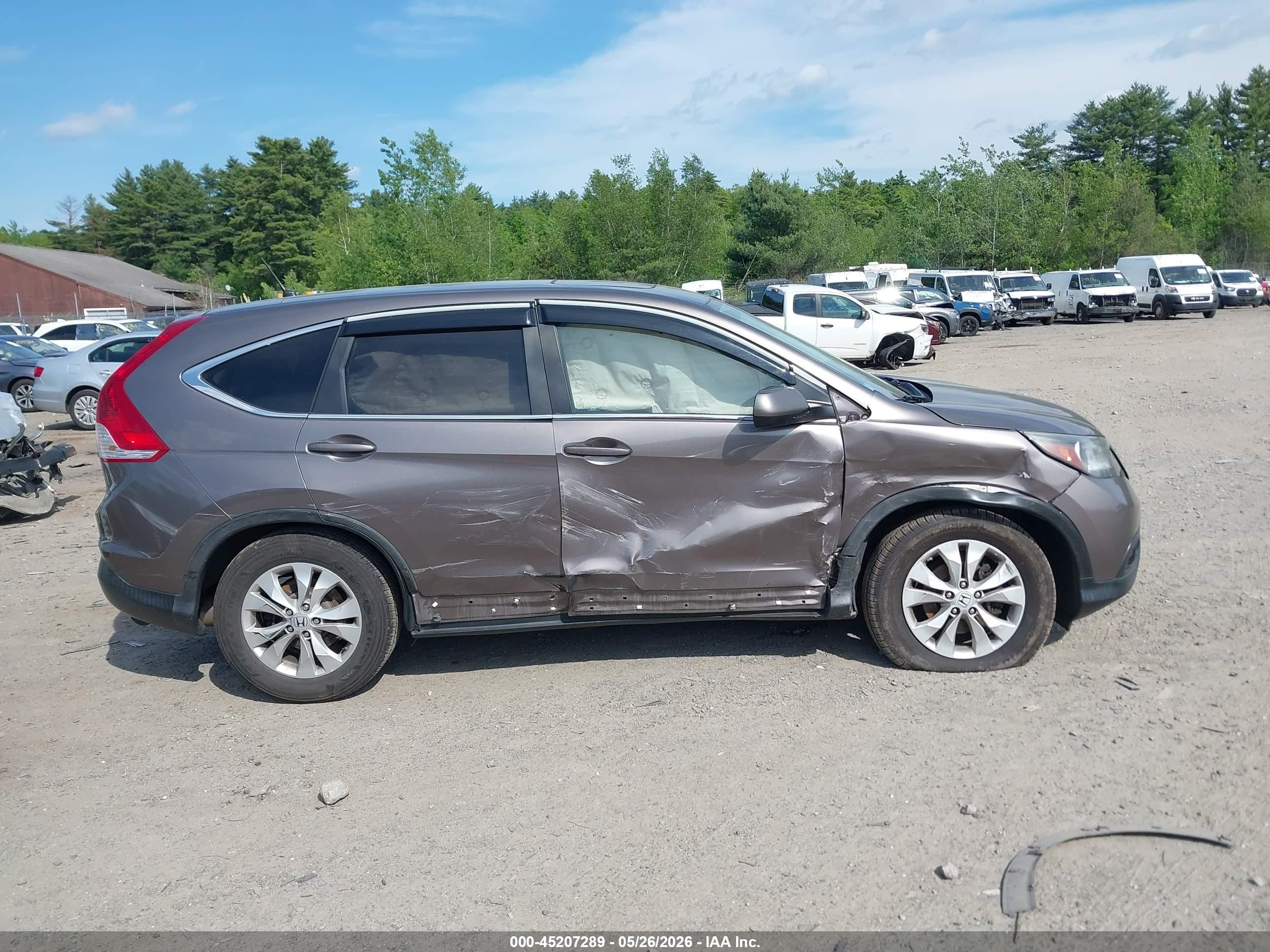 2012 Honda Cr-v Ex Brown vin: 5J6RM4H58CL000599