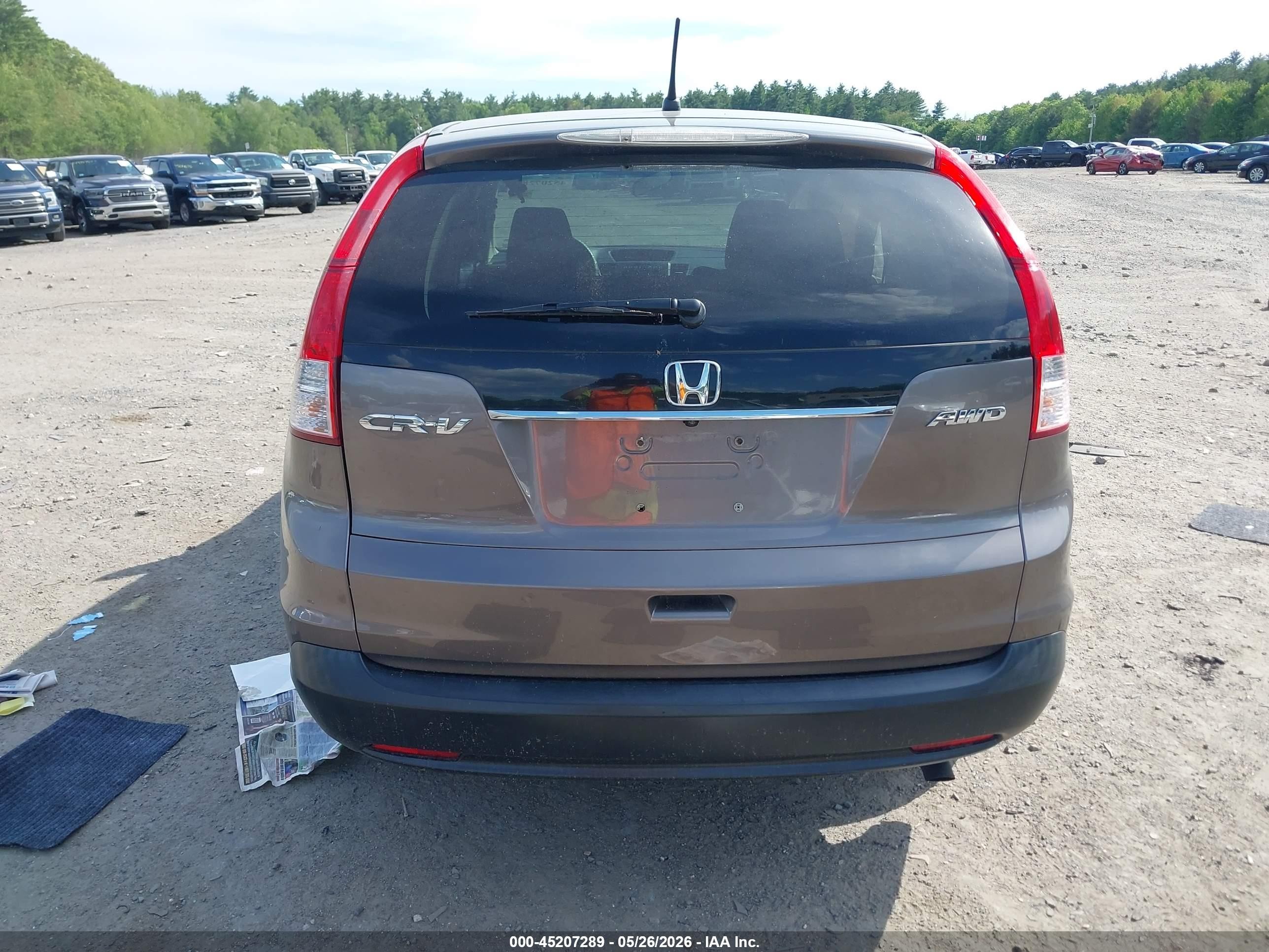 2012 Honda Cr-v Ex Brown vin: 5J6RM4H58CL000599