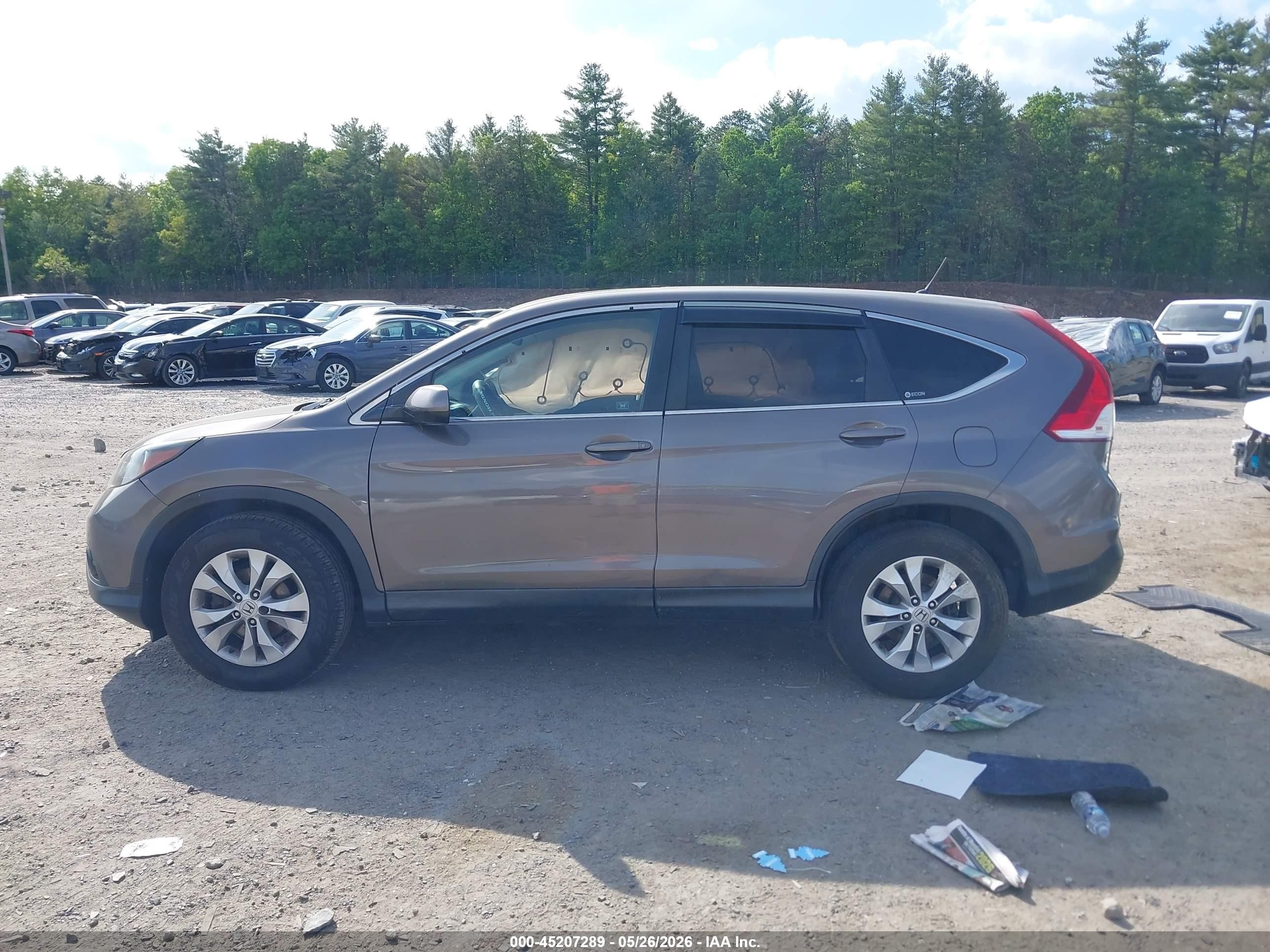 2012 Honda Cr-v Ex Brown vin: 5J6RM4H58CL000599