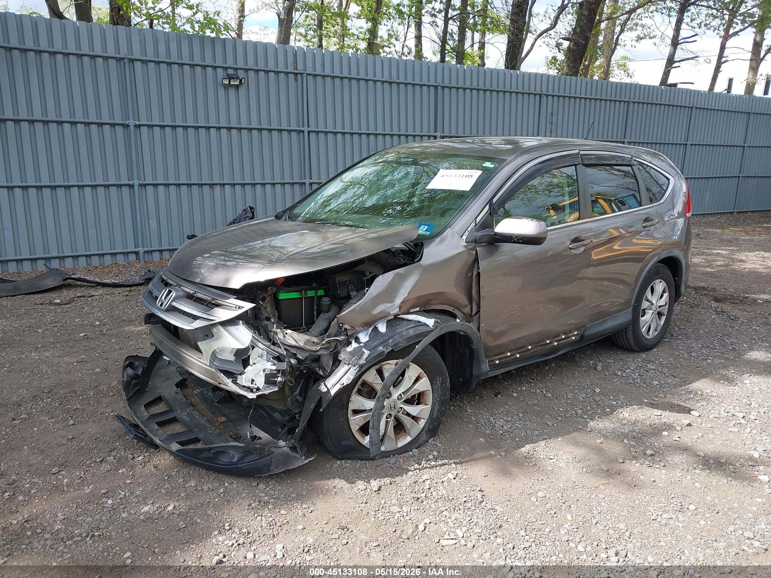 2012 Honda Cr-v Ex Brown vin: 5J6RM4H58CL016656