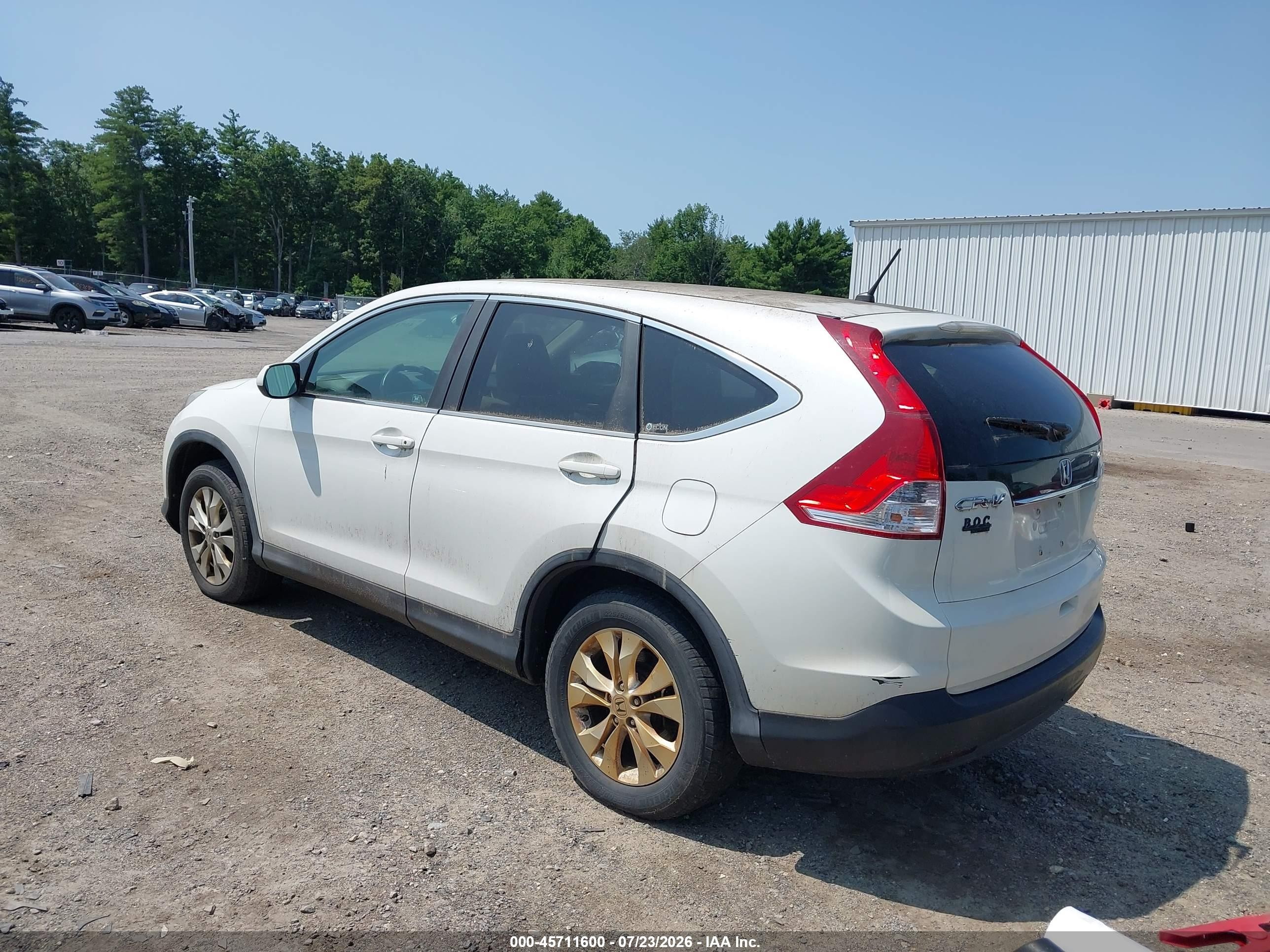2012 Honda Cr-v Ex Белый vin: 5J6RM4H58CL056350