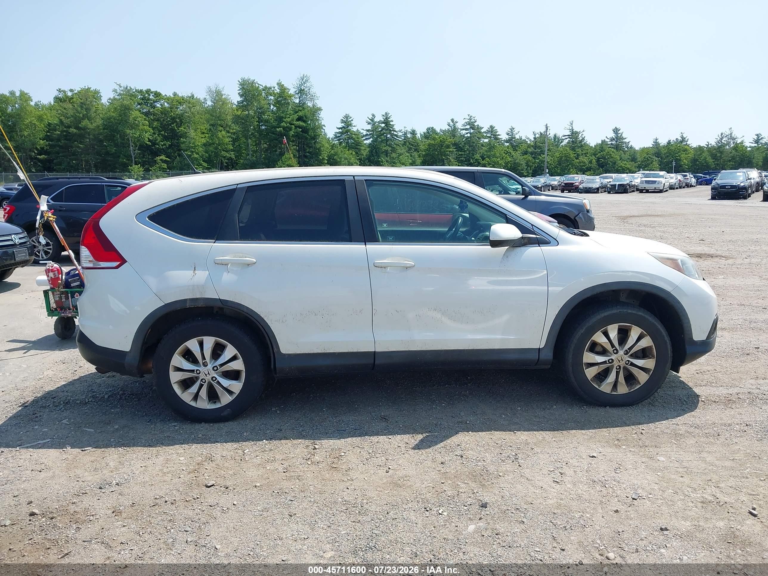 2012 Honda Cr-v Ex Белый vin: 5J6RM4H58CL056350