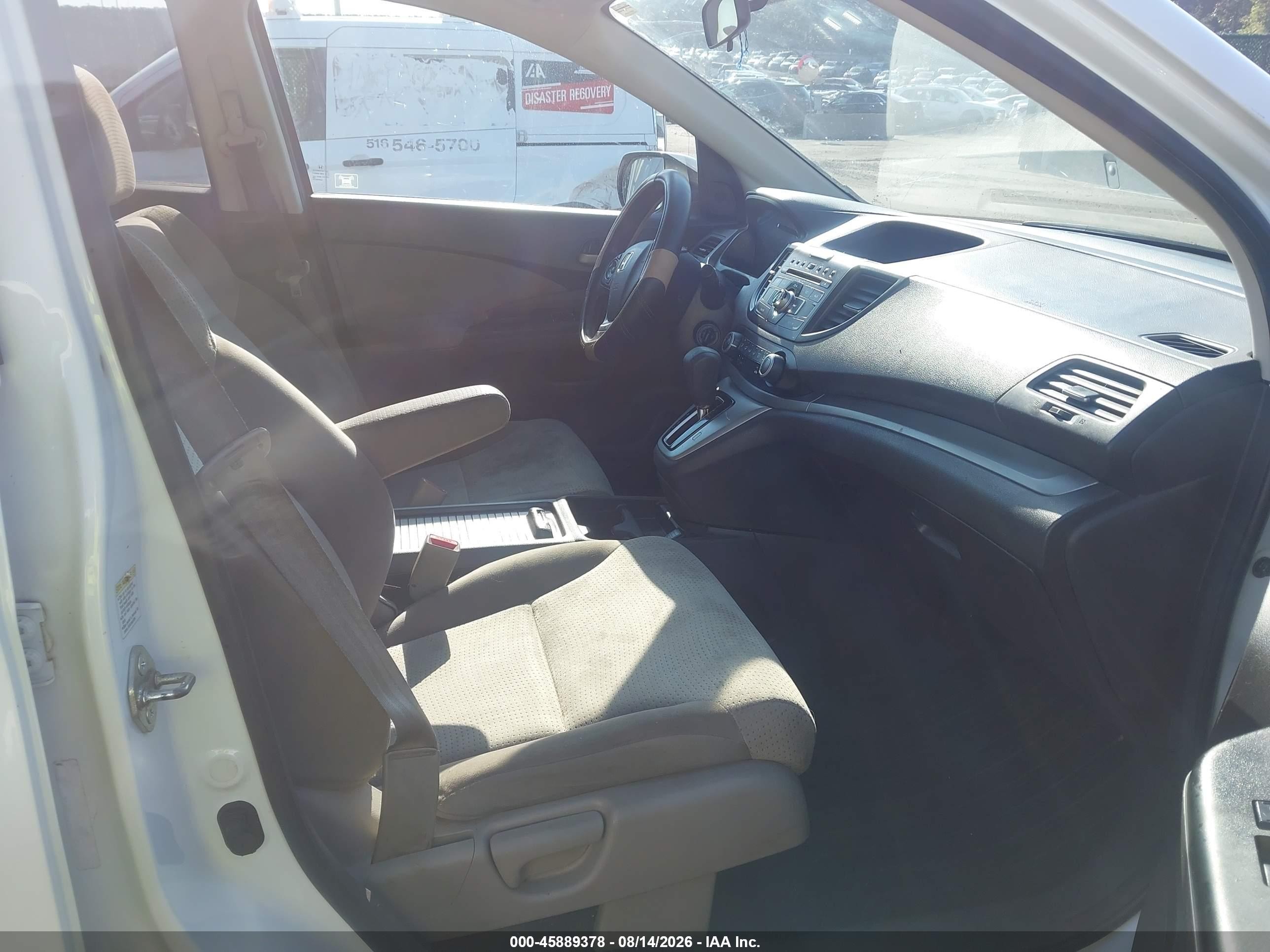 2012 Honda Cr-v Ex White vin: 5J6RM4H58CL056350