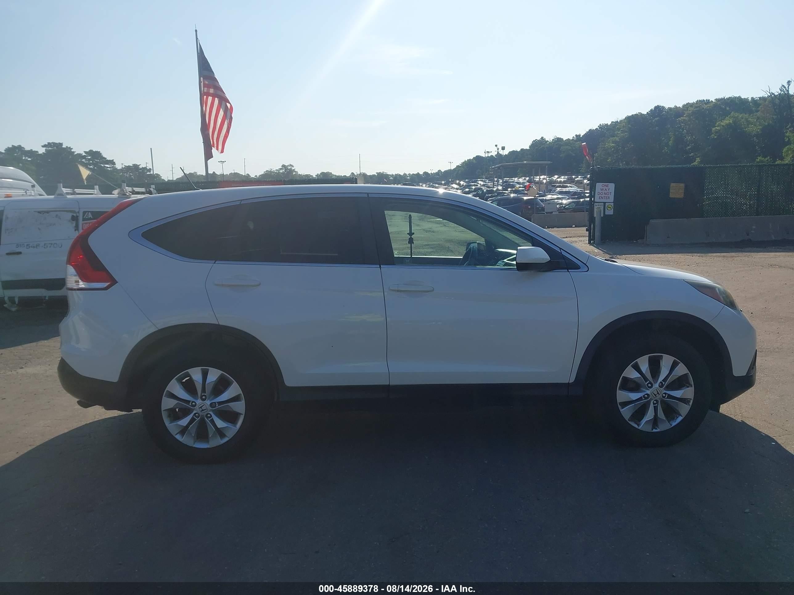 2012 Honda Cr-v Ex White vin: 5J6RM4H58CL056350
