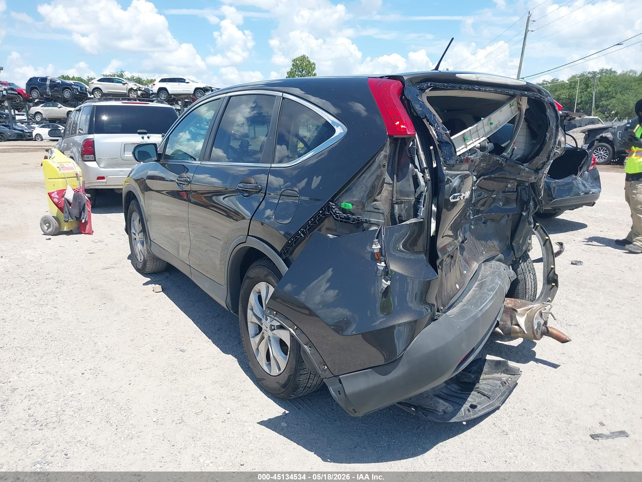 2013 Honda Cr-v Ex Gray vin: 5J6RM4H58DL011250