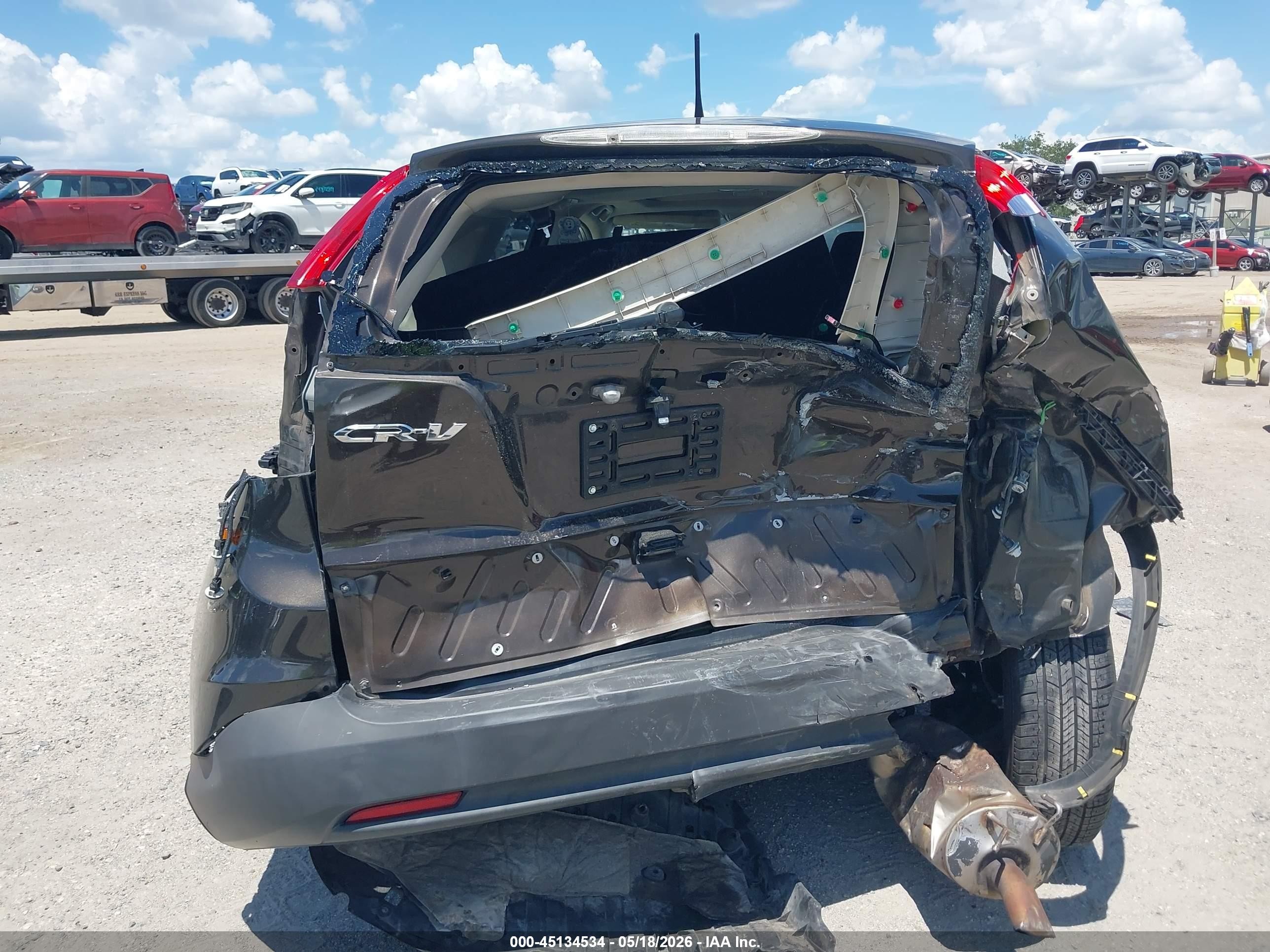 2013 Honda Cr-v Ex Gray vin: 5J6RM4H58DL011250